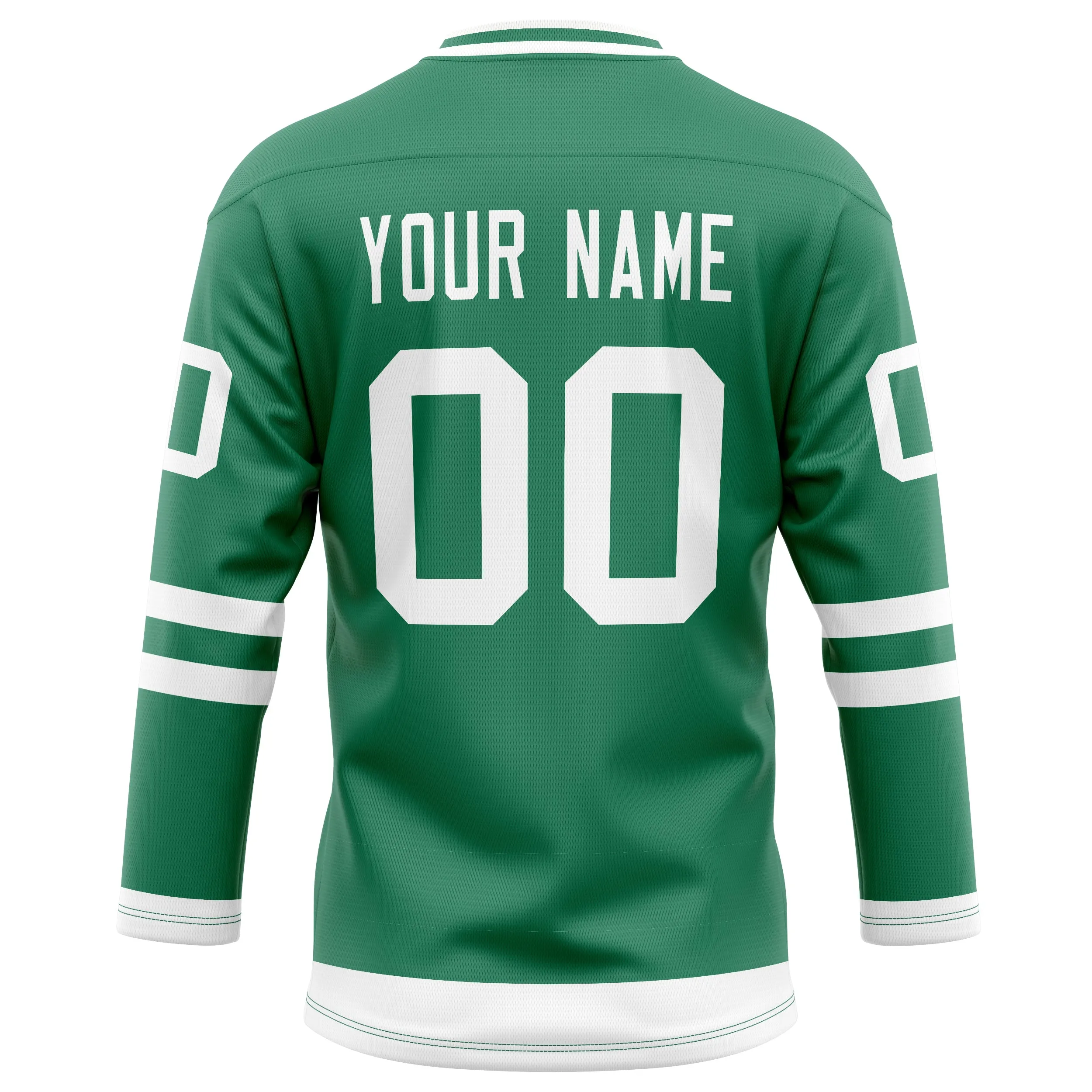Custom Green White Solid Colour Hockey Jersey sold by Tailorly product image thumbnail 4