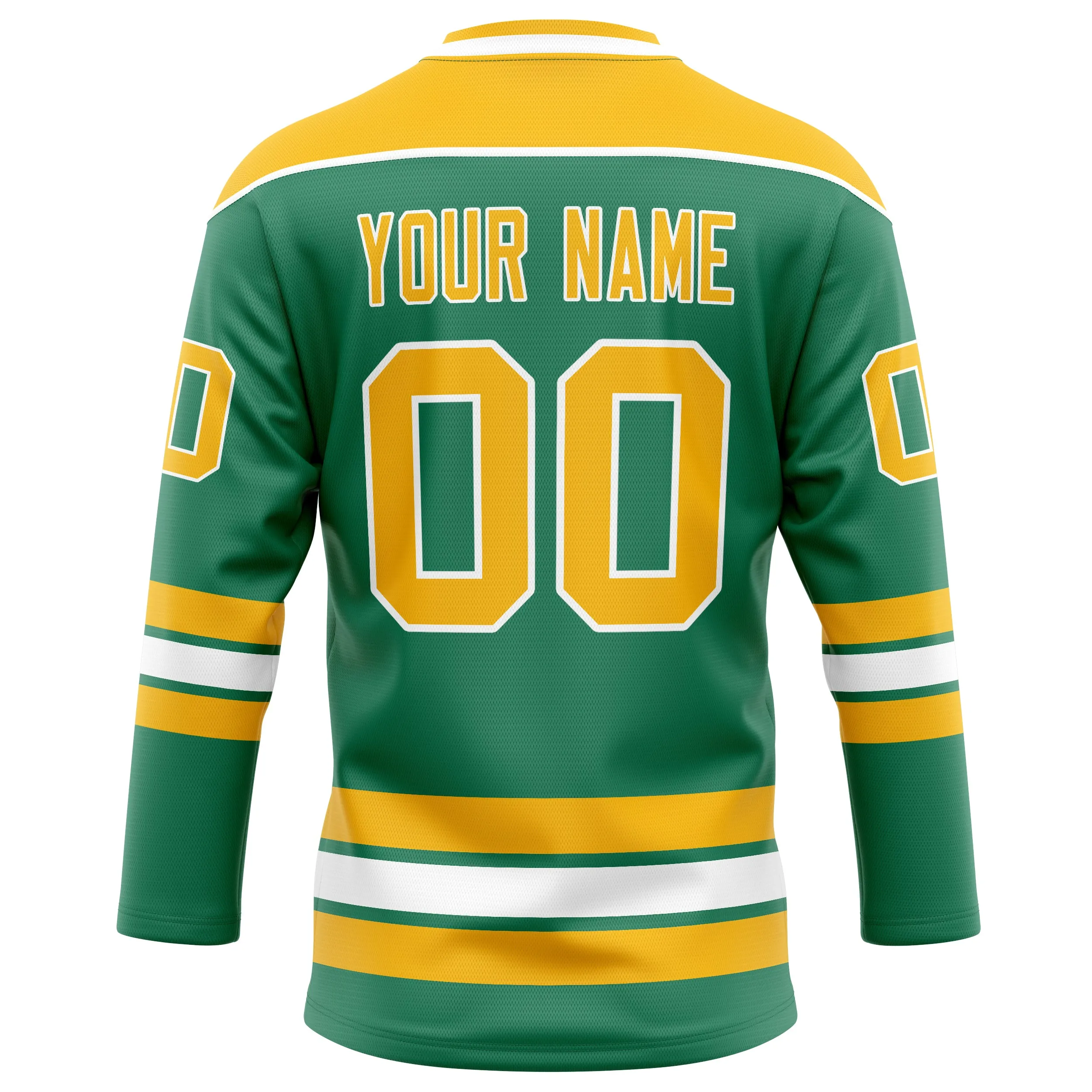 Custom Green Gold Solid Colour Hockey Jersey sold by Tailorly product image thumbnail 4