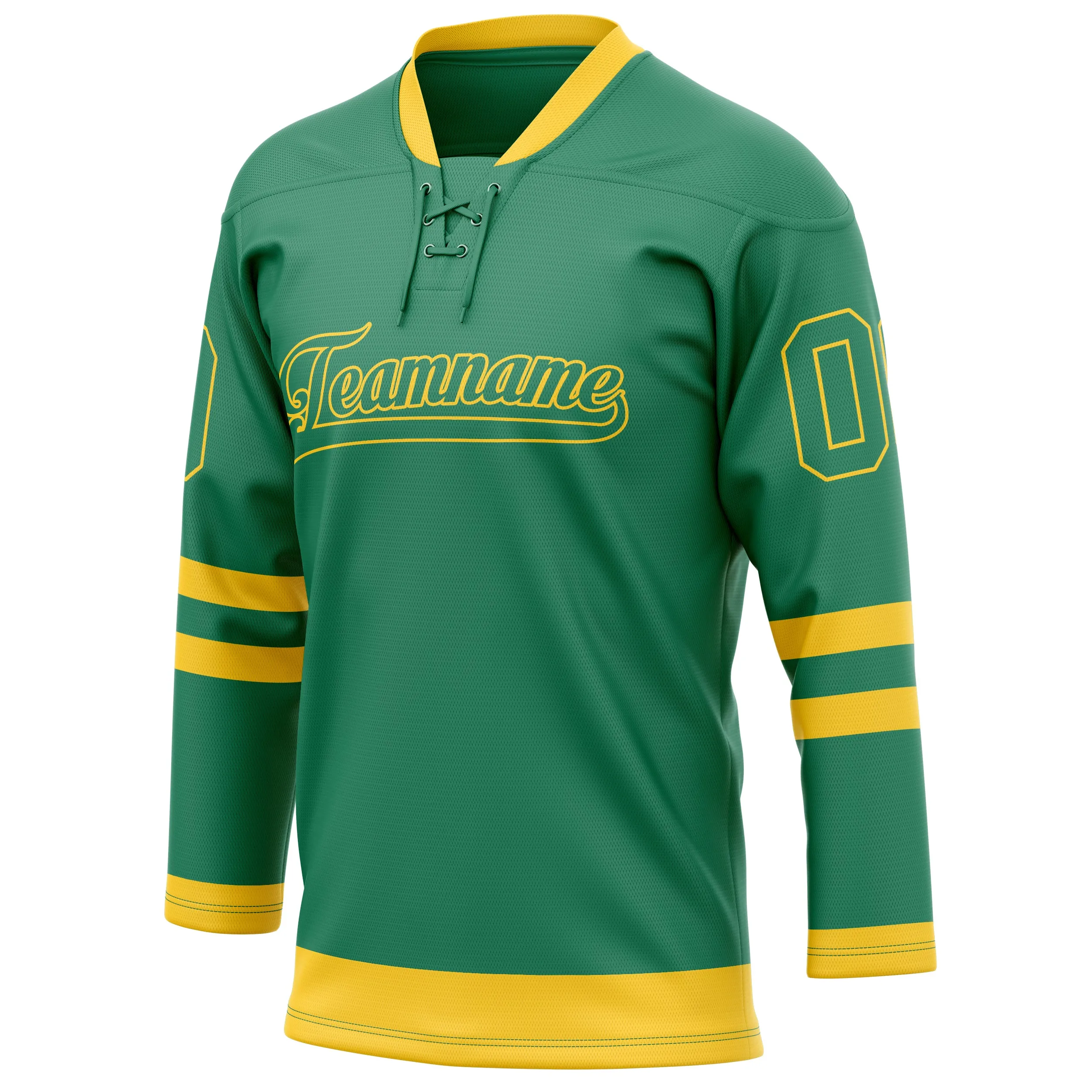 Custom Green Gold Solid Colour Hockey Jersey sold by Tailorly product image thumbnail 3