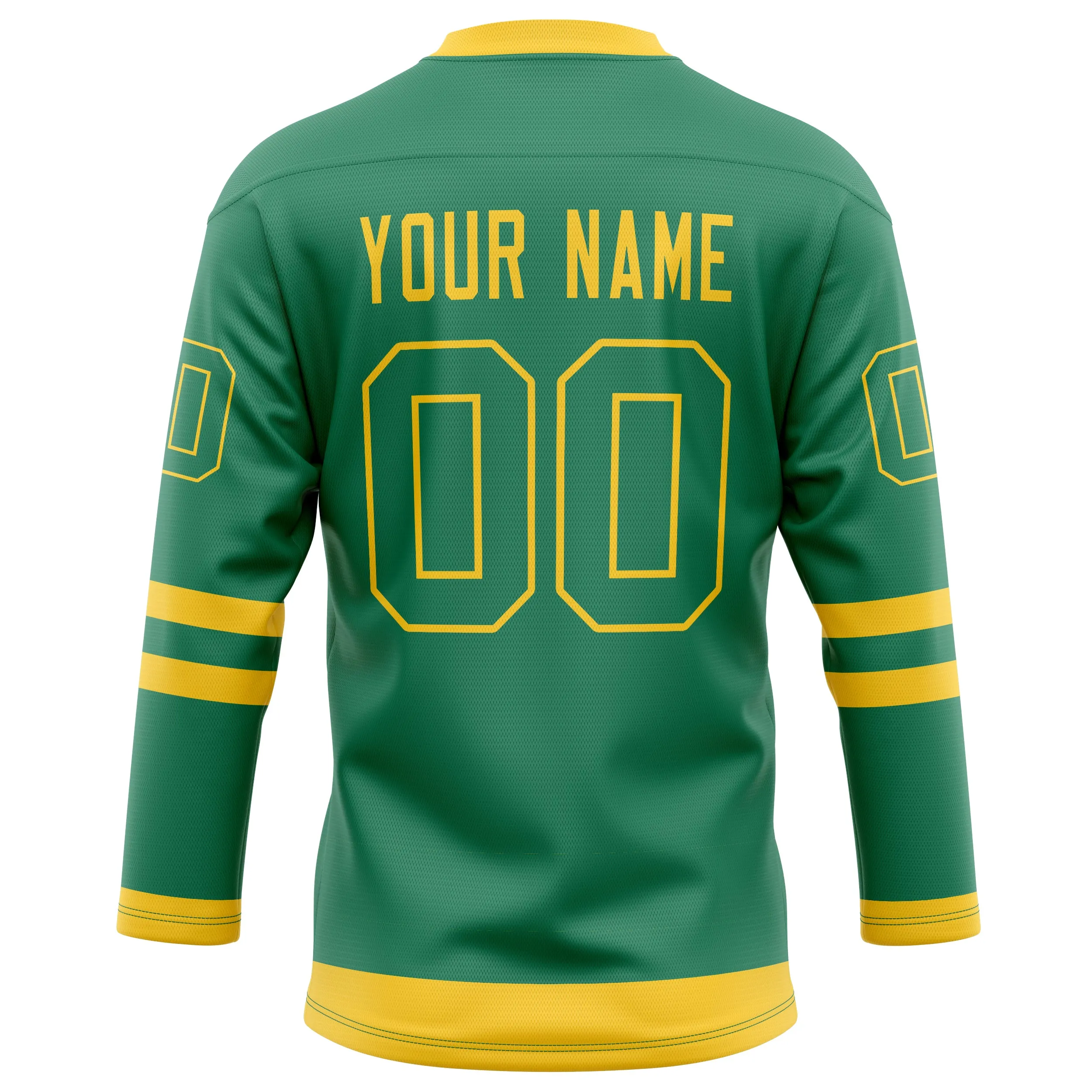 Custom Green Gold Solid Colour Hockey Jersey sold by Tailorly product image thumbnail 4
