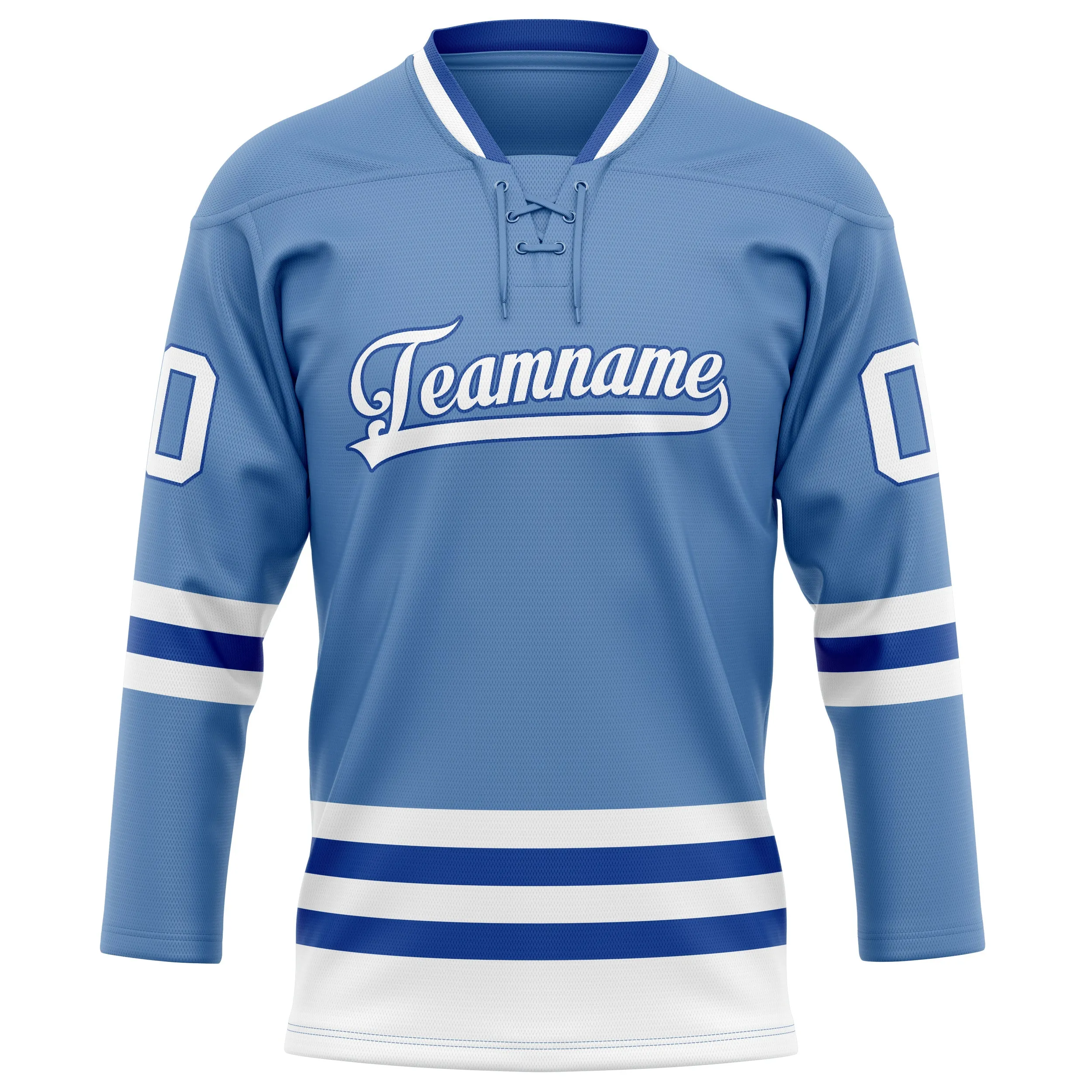 Custom Light Blue Royal Solid Colour Hockey Jersey sold by Tailorly product image thumbnail 2