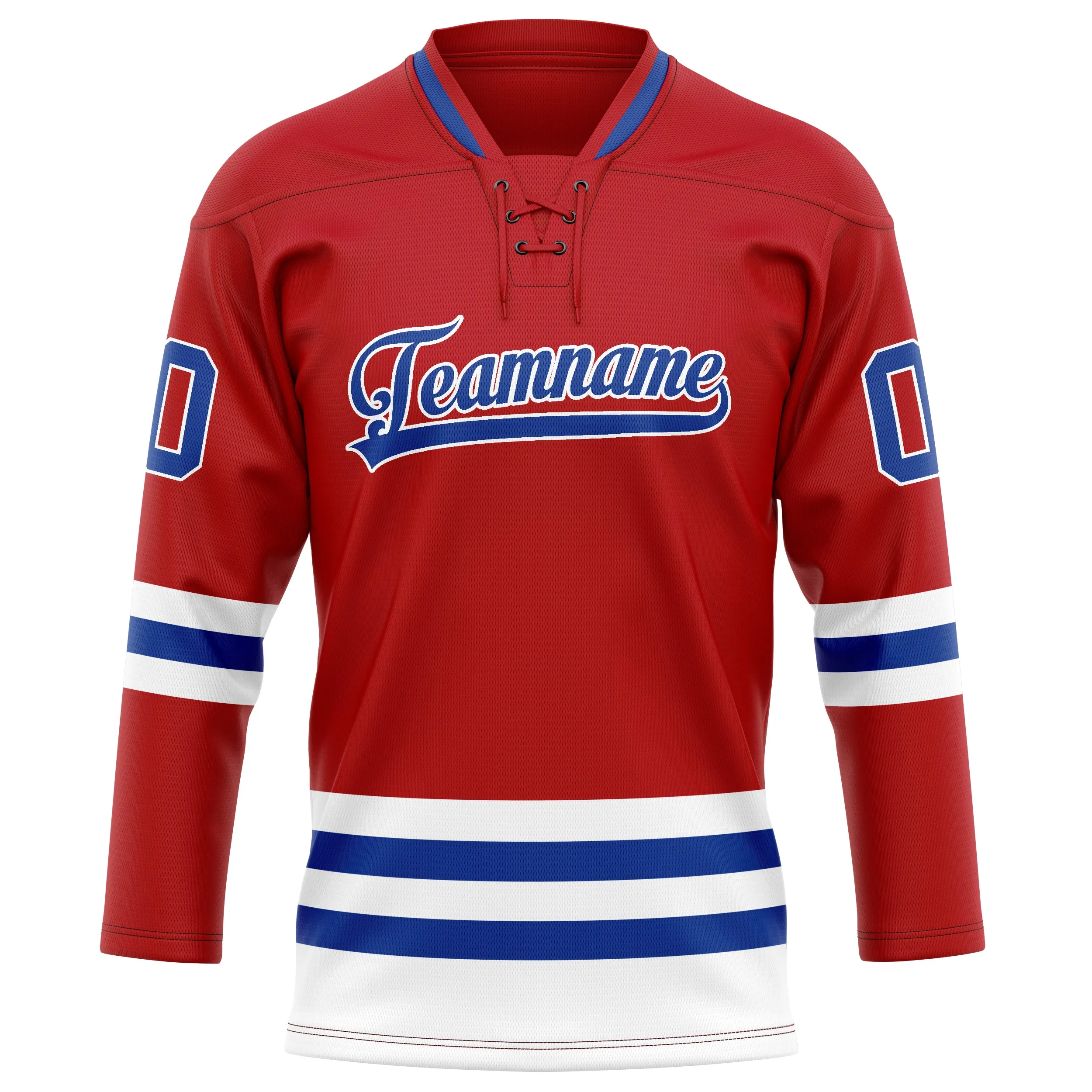 Custom Red Royal Solid Colour Hockey Jersey sold by Tailorly product image thumbnail 2