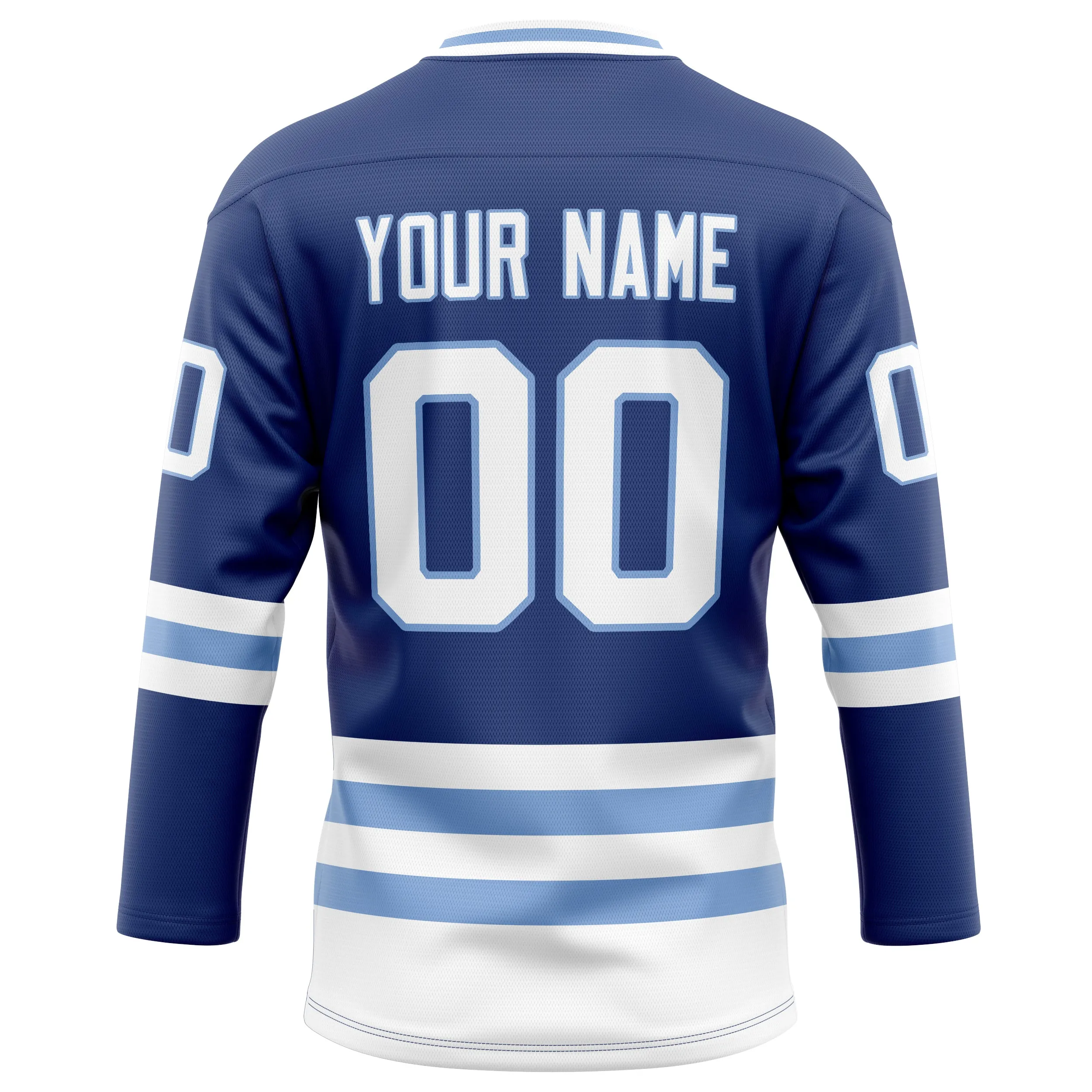 Custom Royal White Solid Colour Hockey Jersey sold by Tailorly product image thumbnail 4