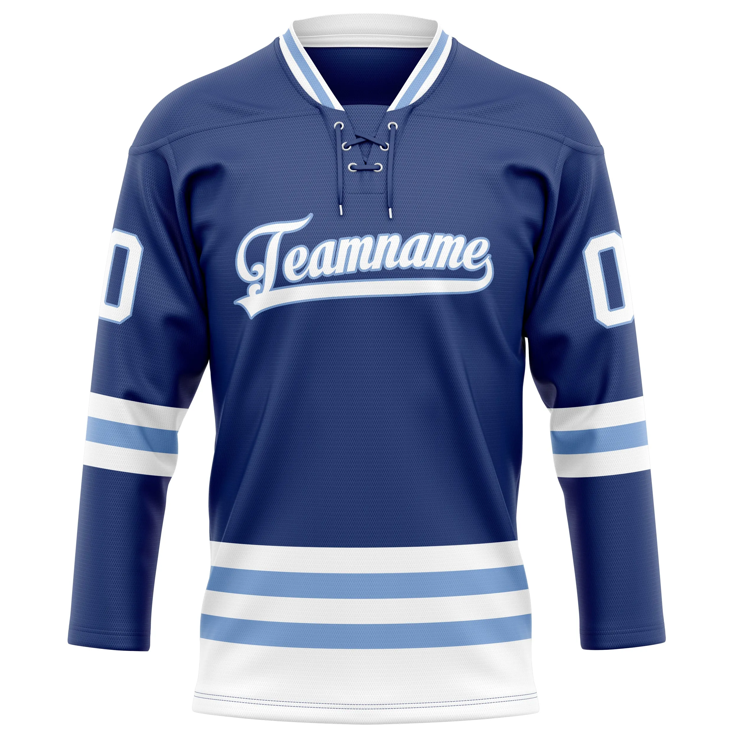Custom Royal White Solid Colour Hockey Jersey sold by Tailorly product image thumbnail 2
