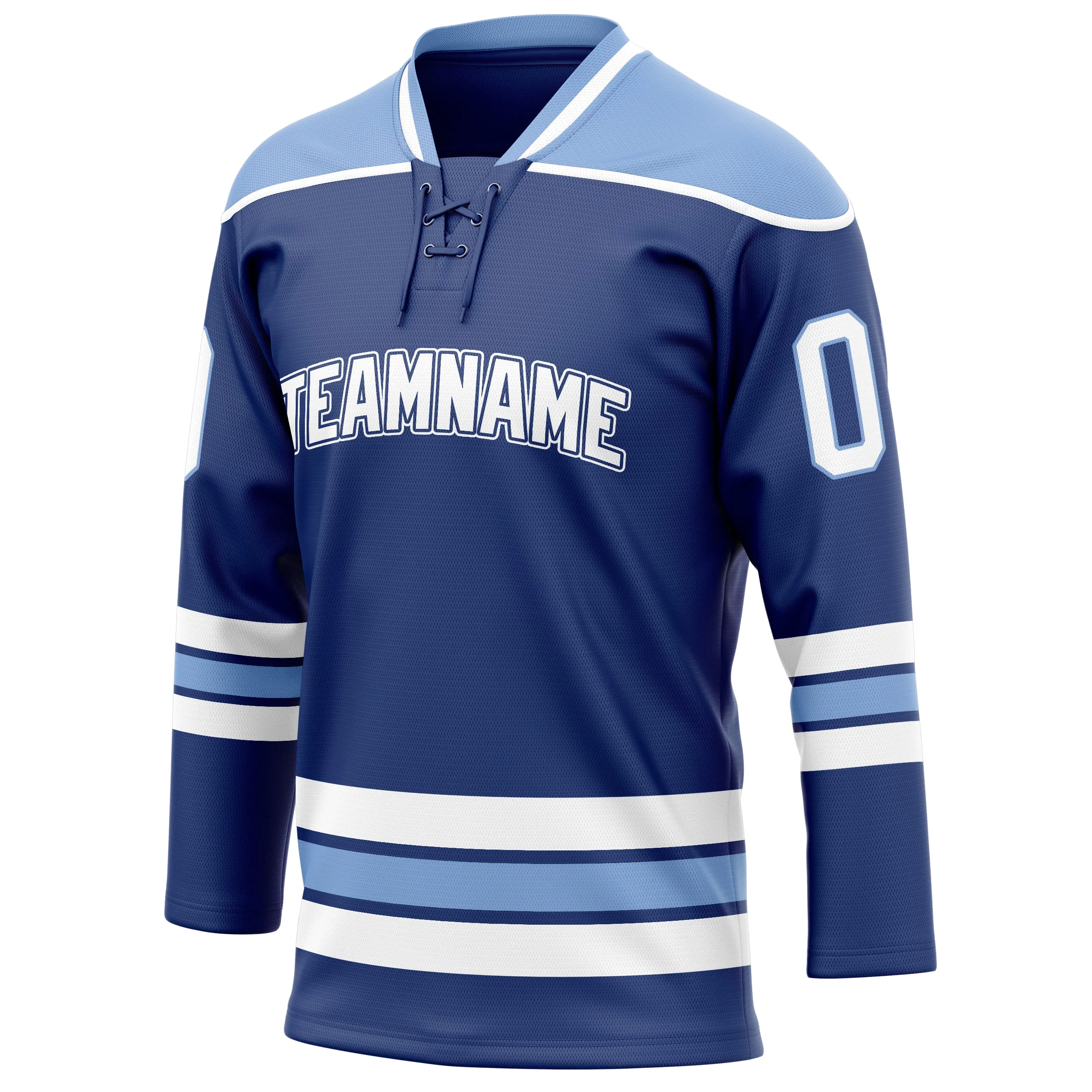 Custom Royal Light Blue Solid Colour Hockey Jersey sold by Tailorly product image thumbnail 3