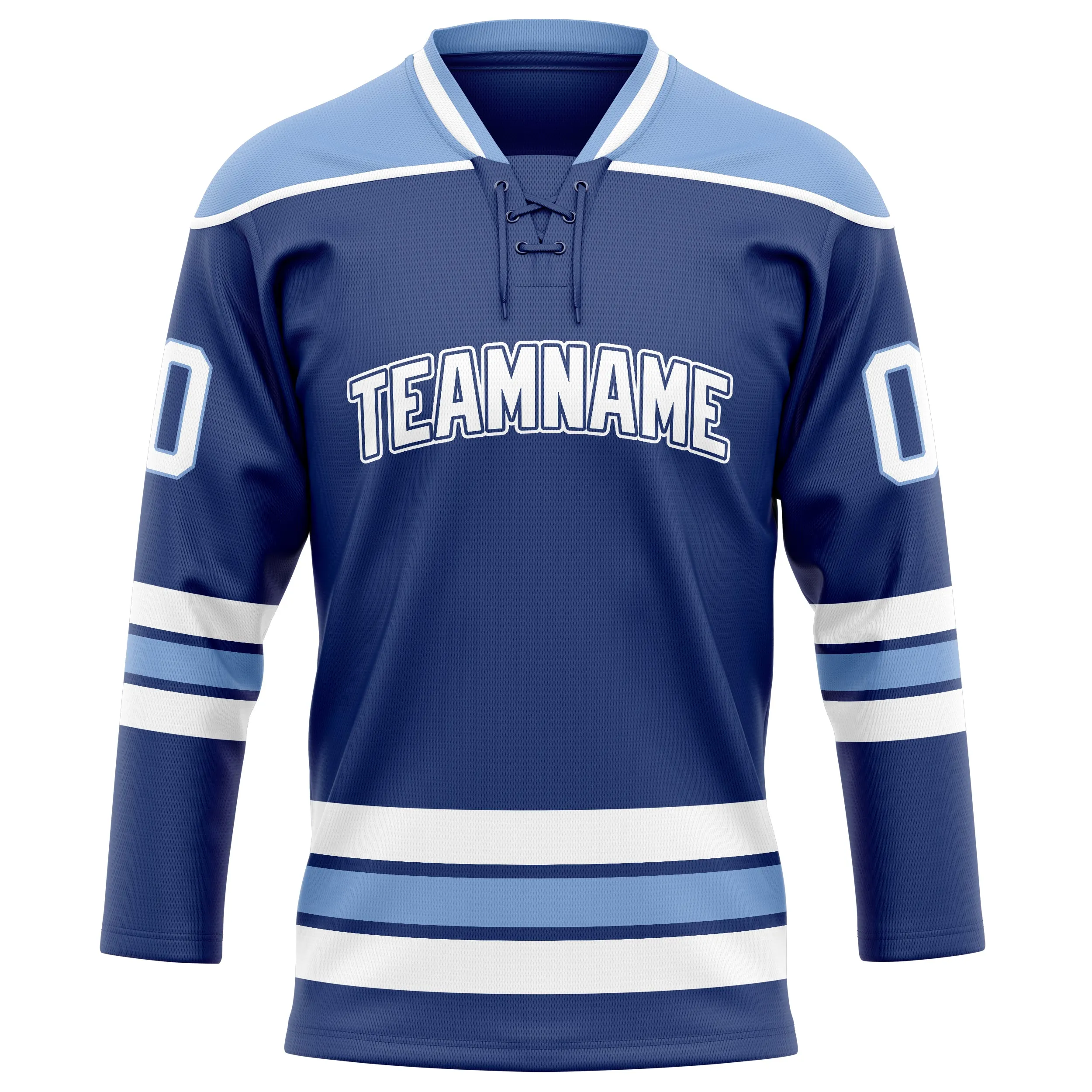 Custom Royal Light Blue Solid Colour Hockey Jersey sold by Tailorly product image thumbnail 2