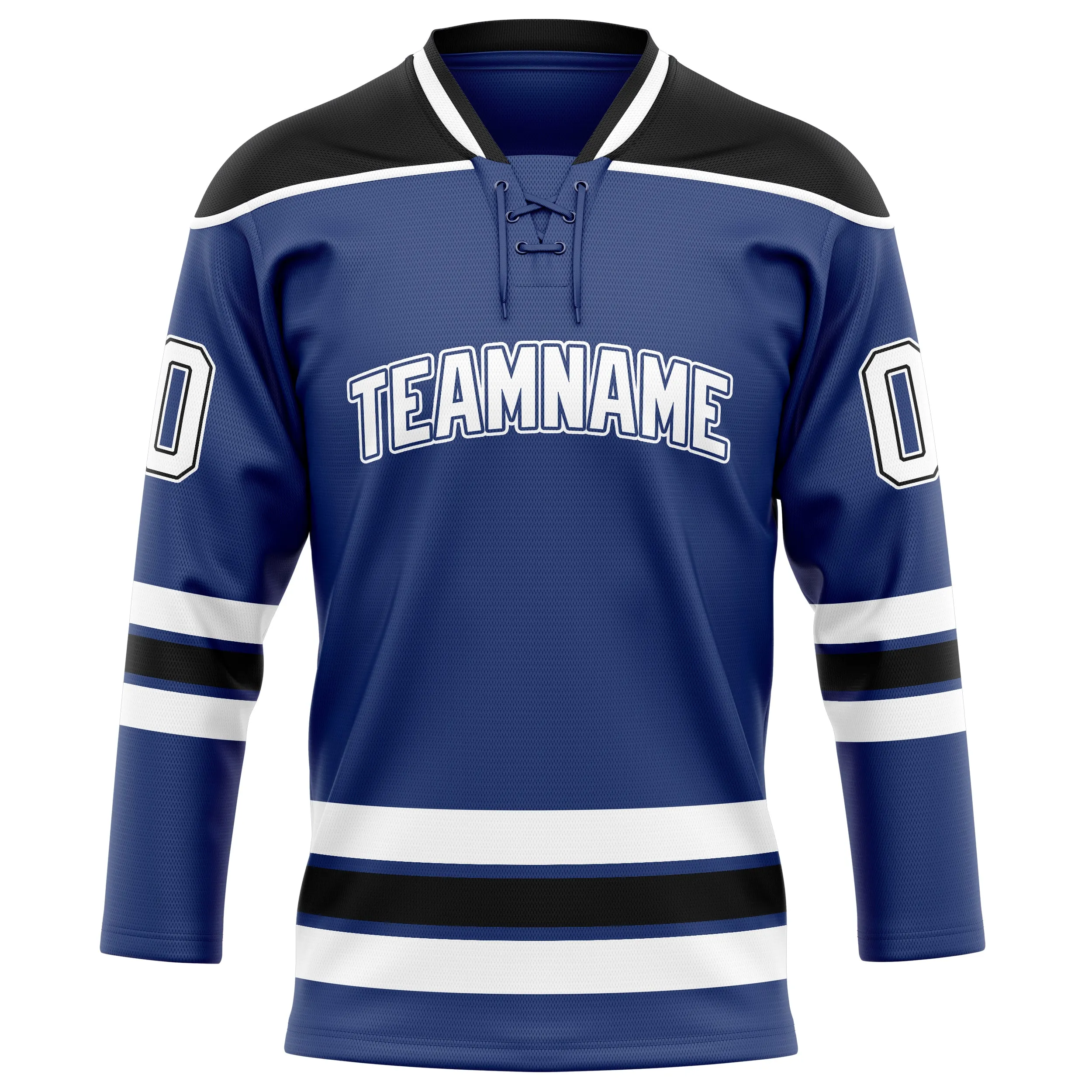 Custom Royal Black Solid Colour Hockey Jersey sold by Tailorly product image thumbnail 2
