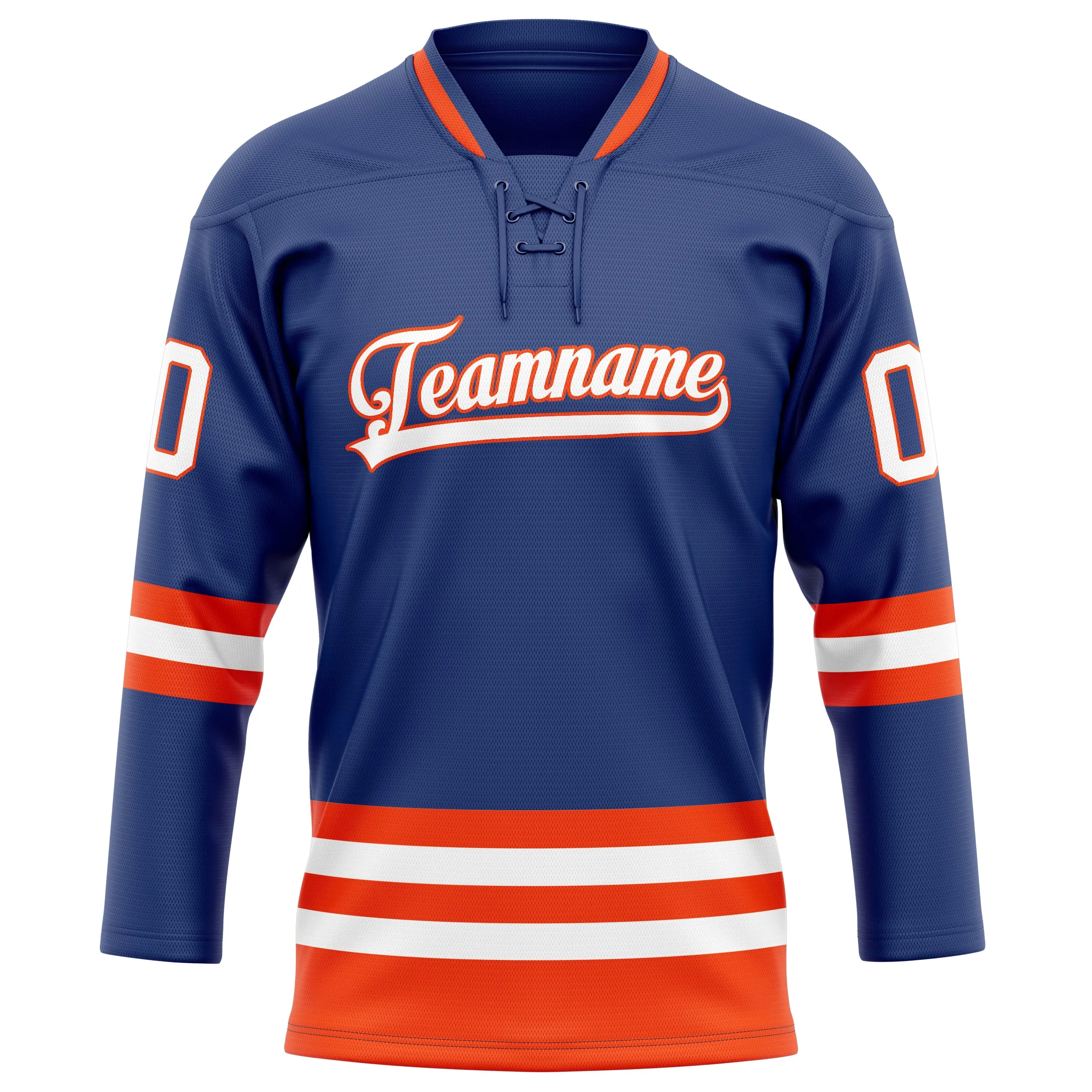 Custom Royal Orange Solid Colour Hockey Jersey sold by Tailorly product image thumbnail 2