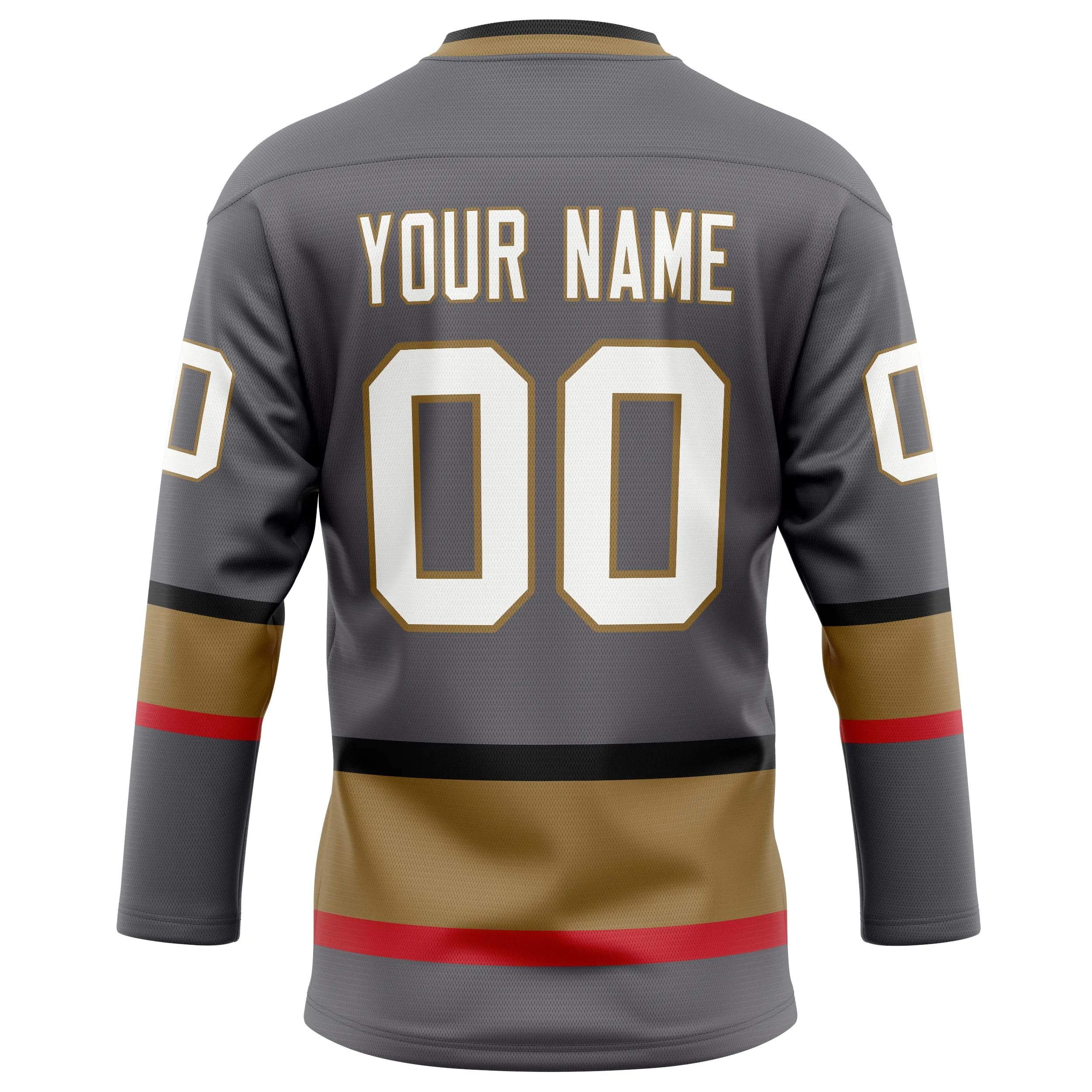 Custom Steel Gray White Solid Colour Hockey Jersey sold by Tailorly product image thumbnail 4