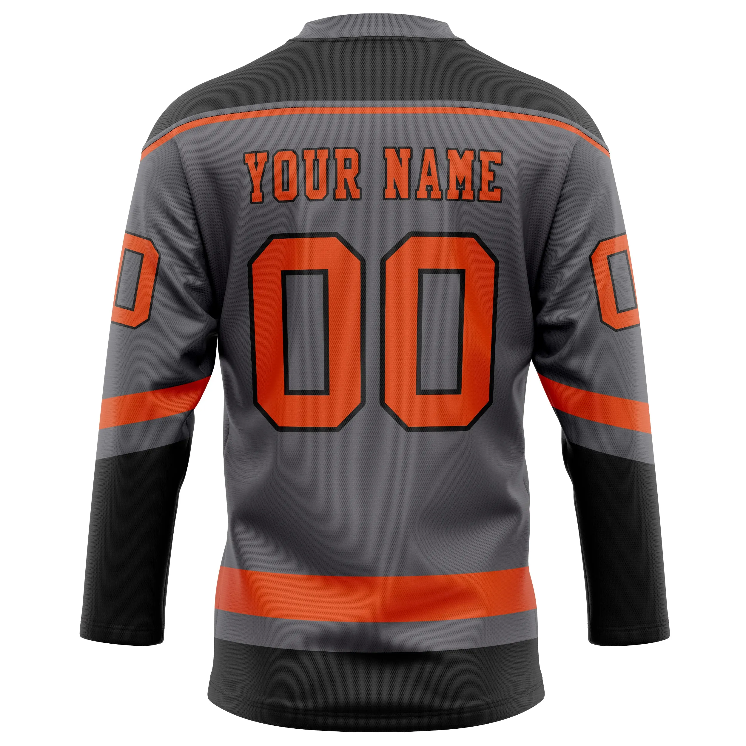 Custom Steel Gray Red Solid Colour Hockey Jersey sold by Tailorly product image thumbnail 4