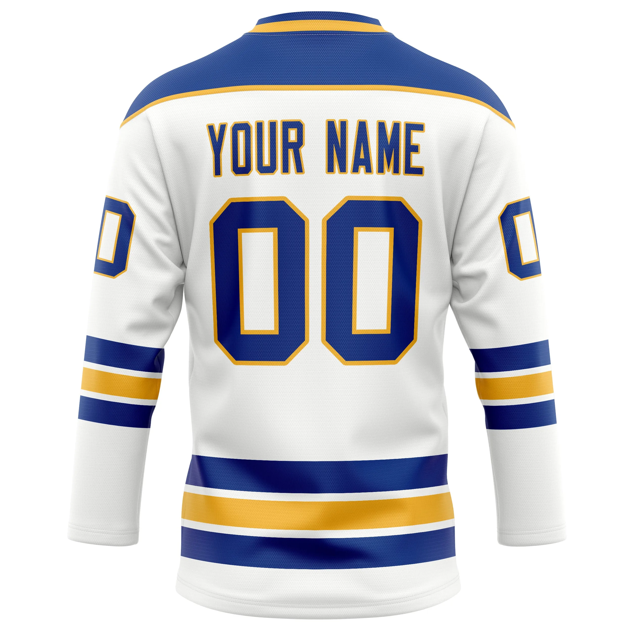 Custom White Royal Solid Colour Hockey Jersey sold by Tailorly product image thumbnail 4