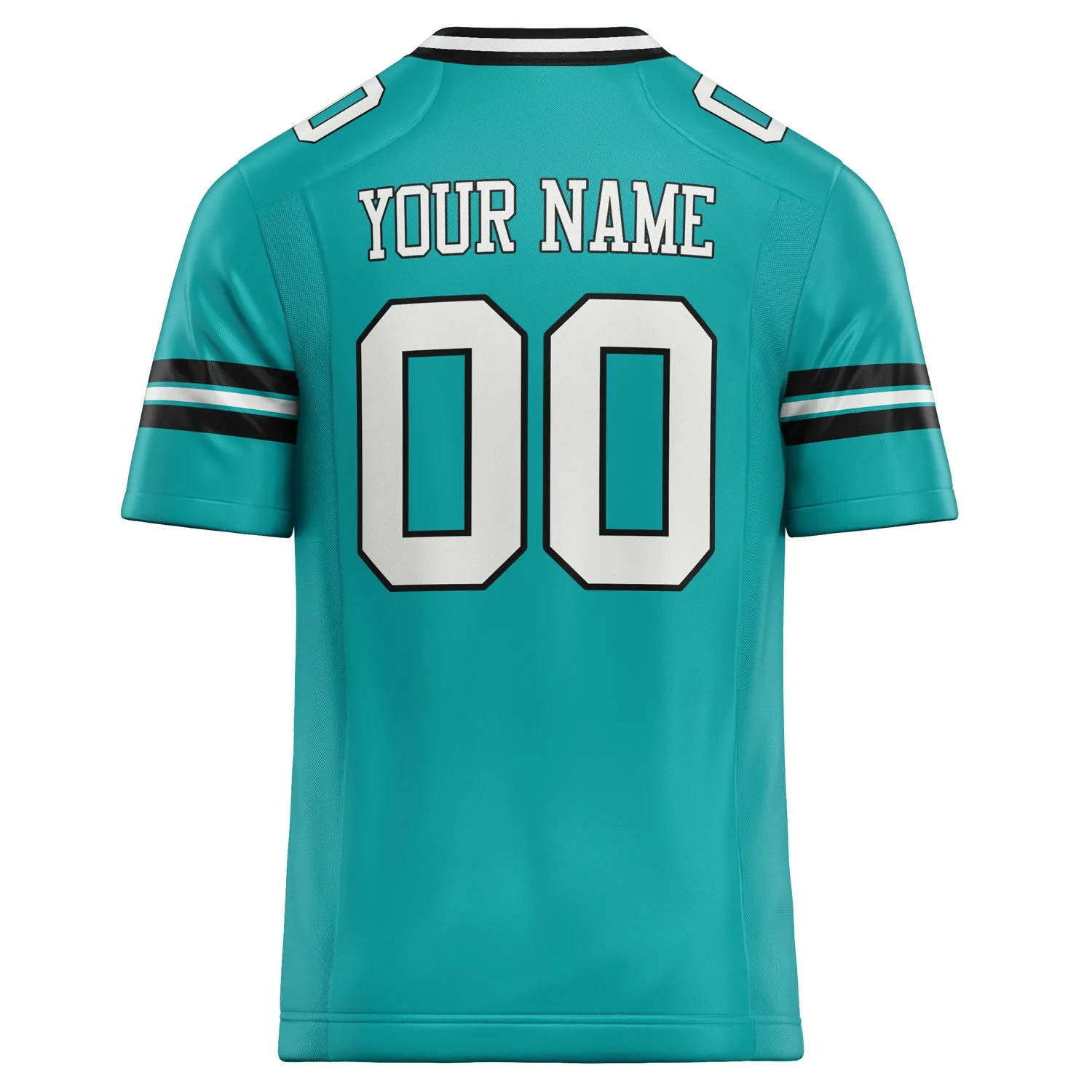 Custom Aqua White Solid Colour Football Jersey sold by Tailorly product image thumbnail 4