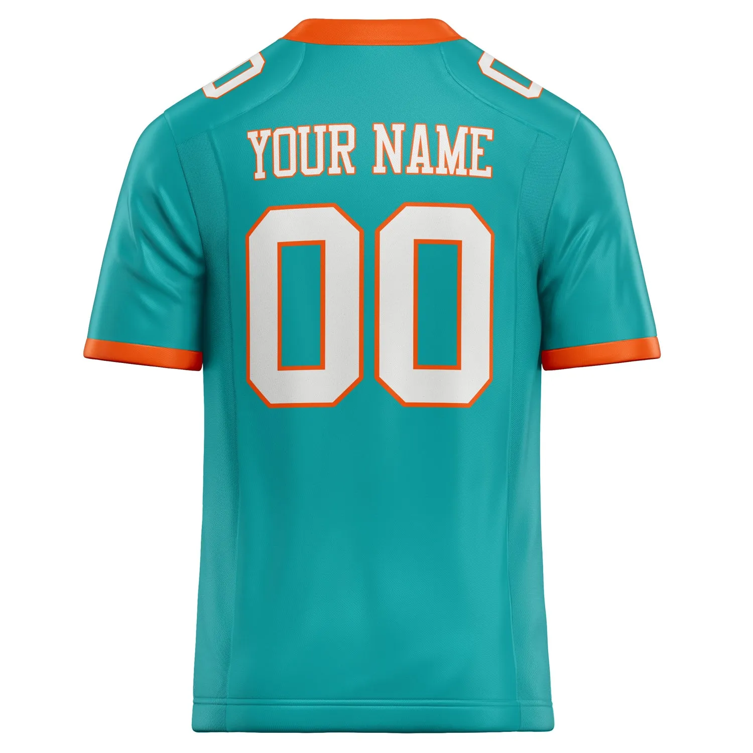 Custom Aqua White Solid Colour Football Jersey sold by Tailorly product image thumbnail 4