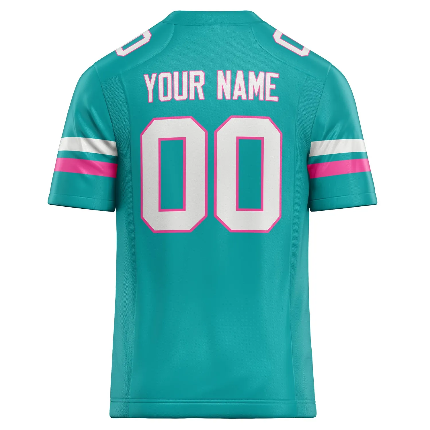 Custom Aqua White Solid Colour Football Jersey sold by Tailorly product image thumbnail 4