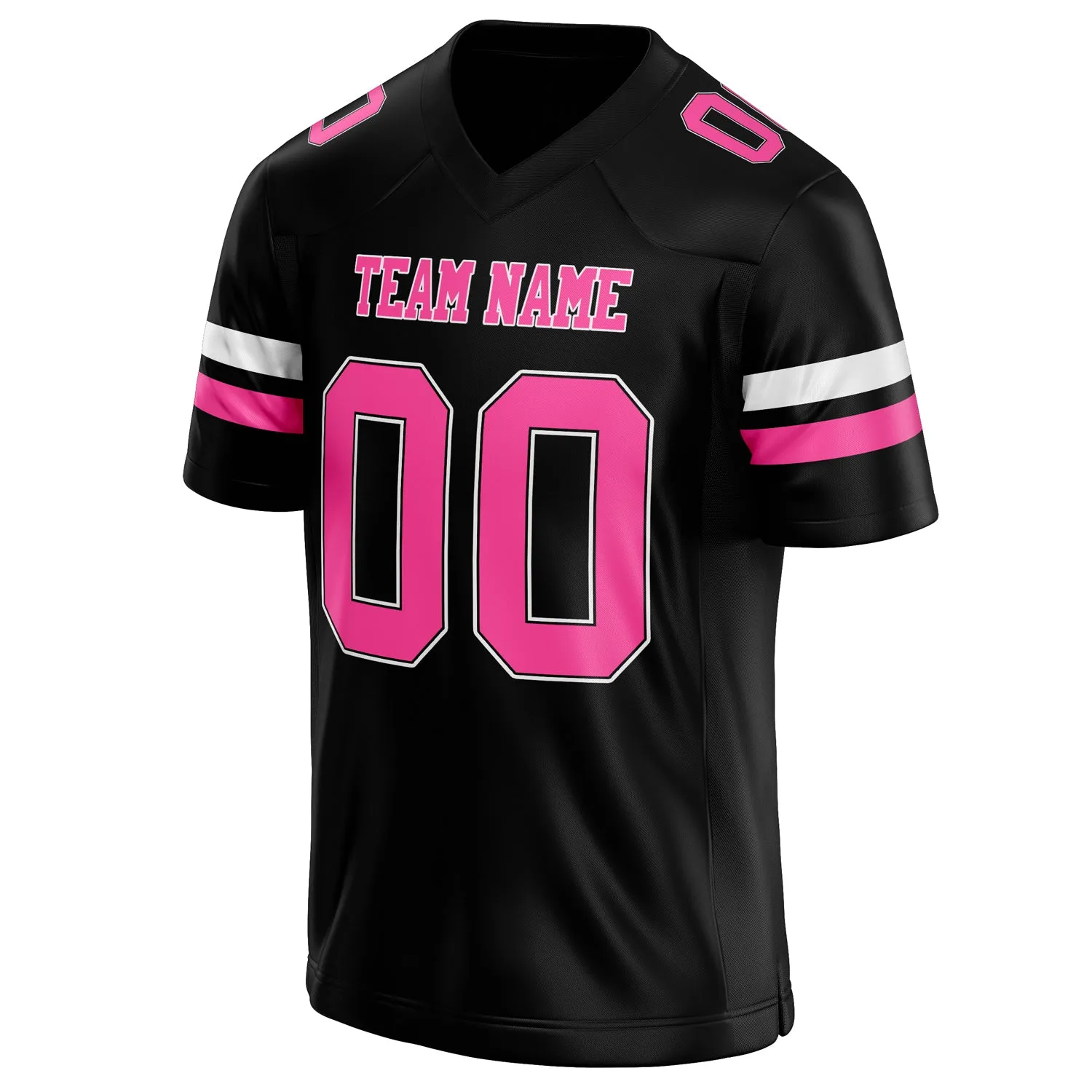 Custom Black pink Solid Colour Football Jersey sold by Tailorly product image thumbnail 3