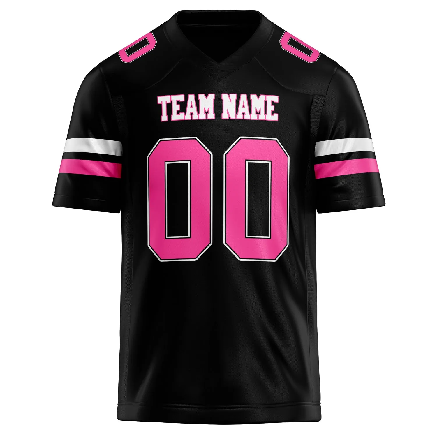 Custom Black pink Solid Colour Football Jersey sold by Tailorly product image thumbnail 2