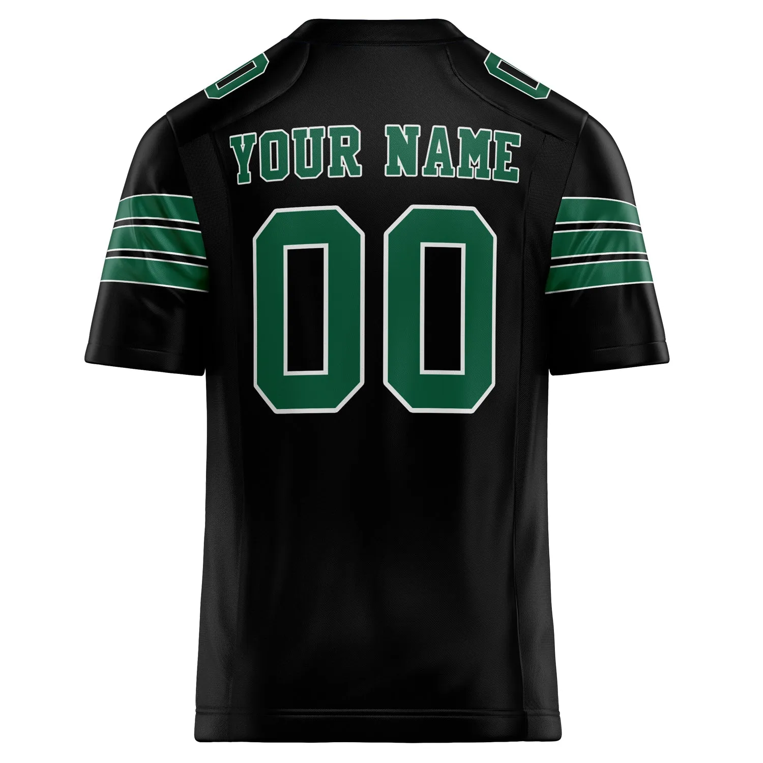 Custom Black kelly green Solid Colour Football Jersey sold by Tailorly product image thumbnail 4