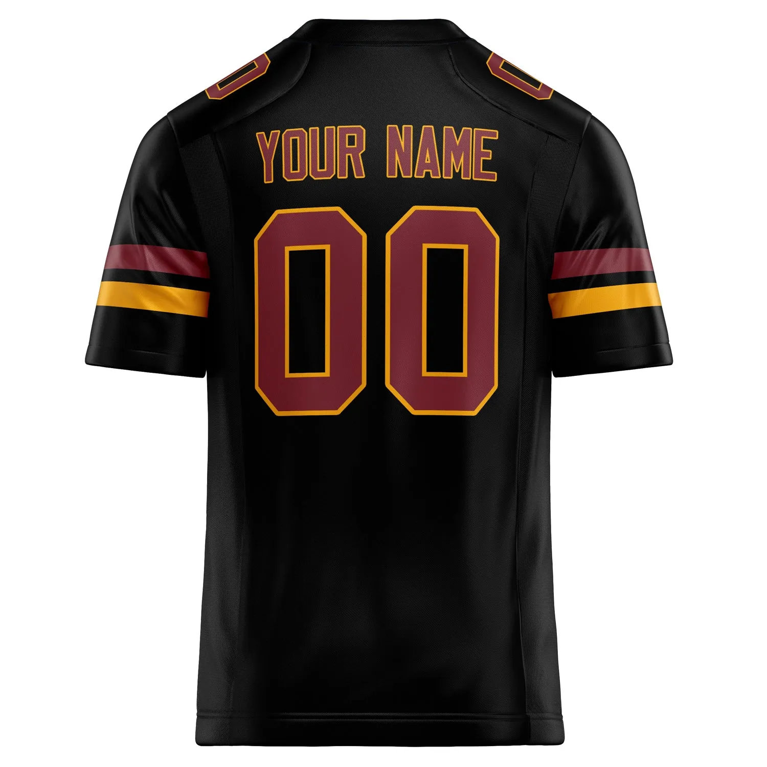 Custom Black maroon Solid Colour Football Jersey sold by Tailorly product image thumbnail 4