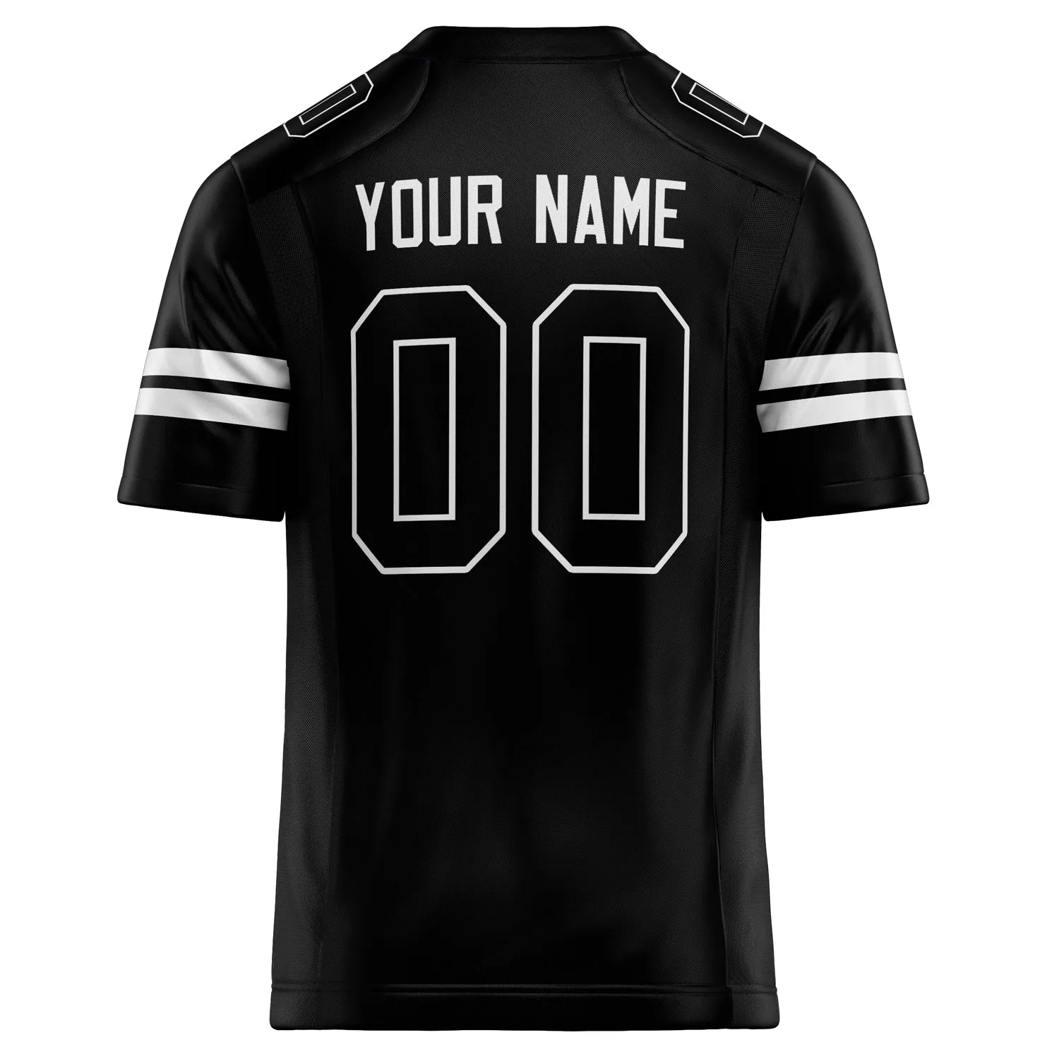 Custom Black White Solid Colour Football Jersey sold by Tailorly product image thumbnail 4