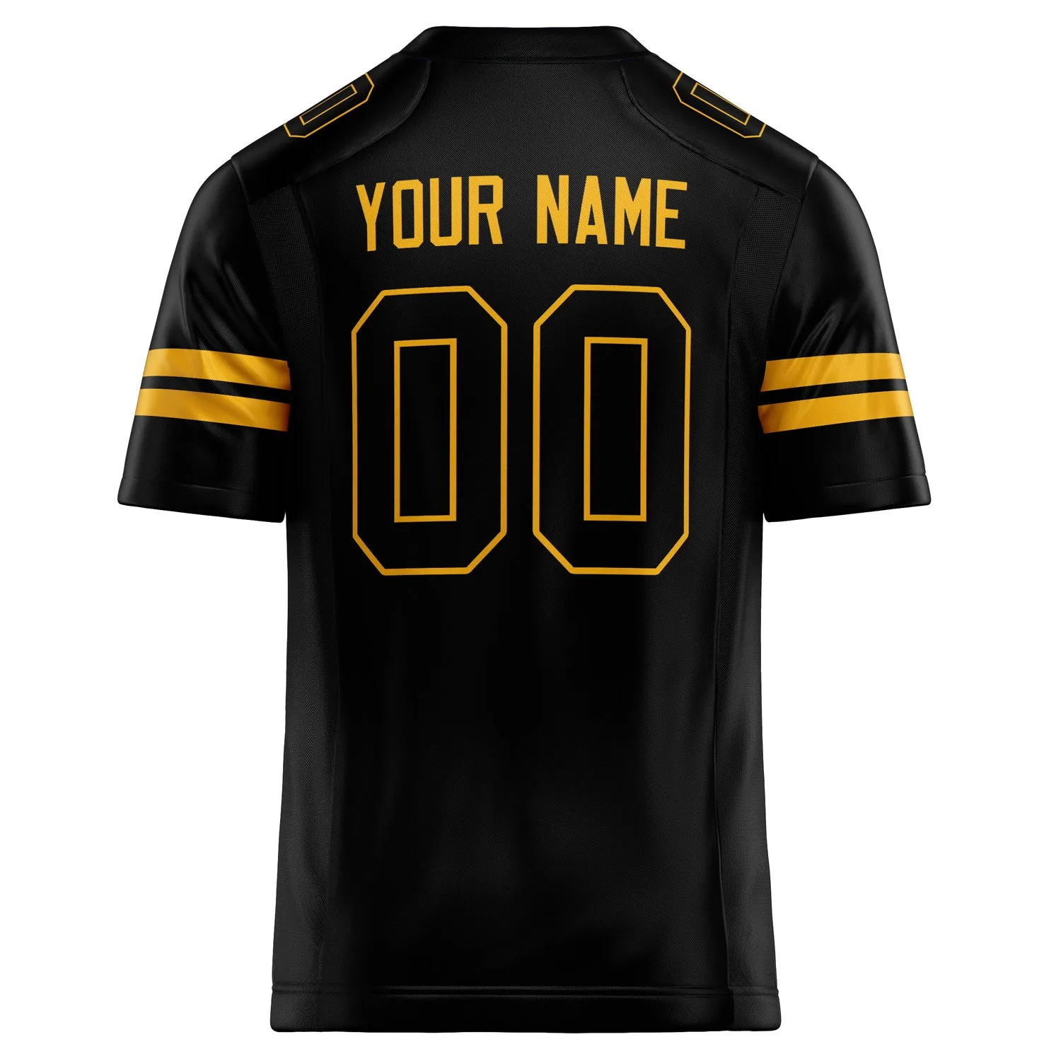 Custom Black gold Solid Colour Football Jersey sold by Tailorly product image thumbnail 4