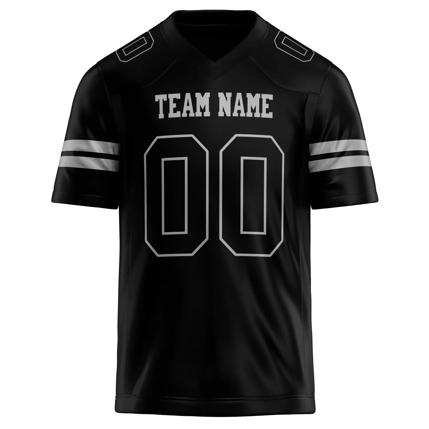 Custom Black gray Solid Colour Football Jersey sold by Tailorly product image thumbnail 2