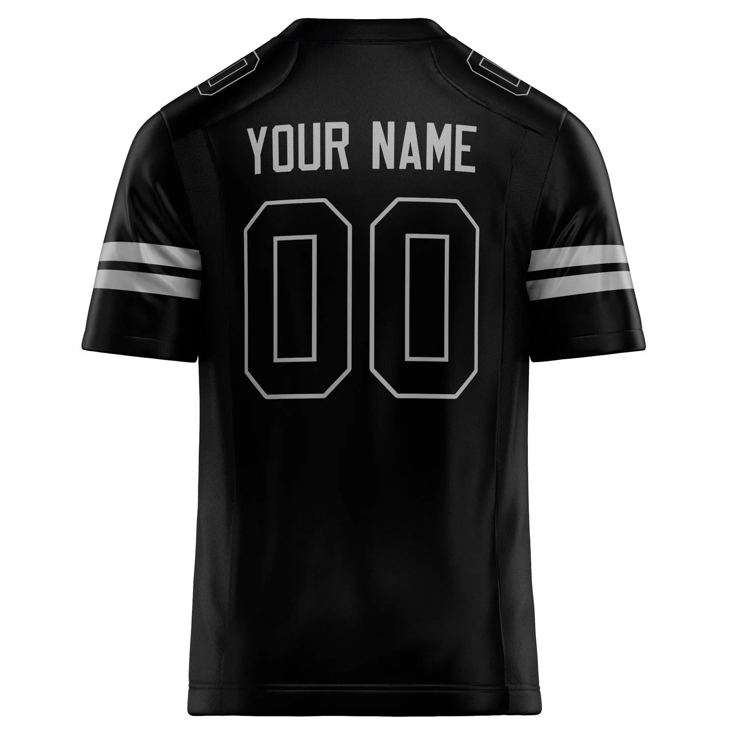 Custom Black gray Solid Colour Football Jersey sold by Tailorly product image thumbnail 4