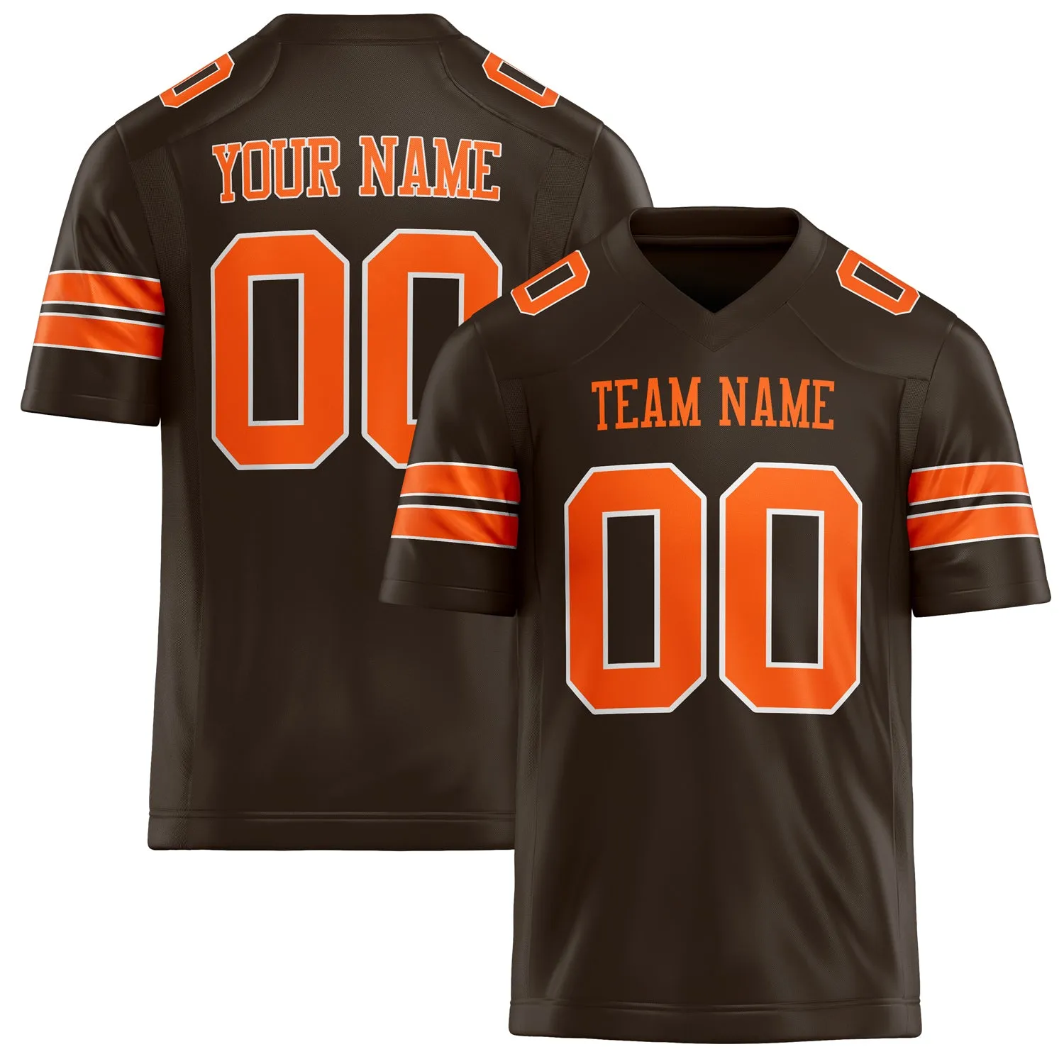 Custom orange Solid Colour Football Jersey sold by Tailorly