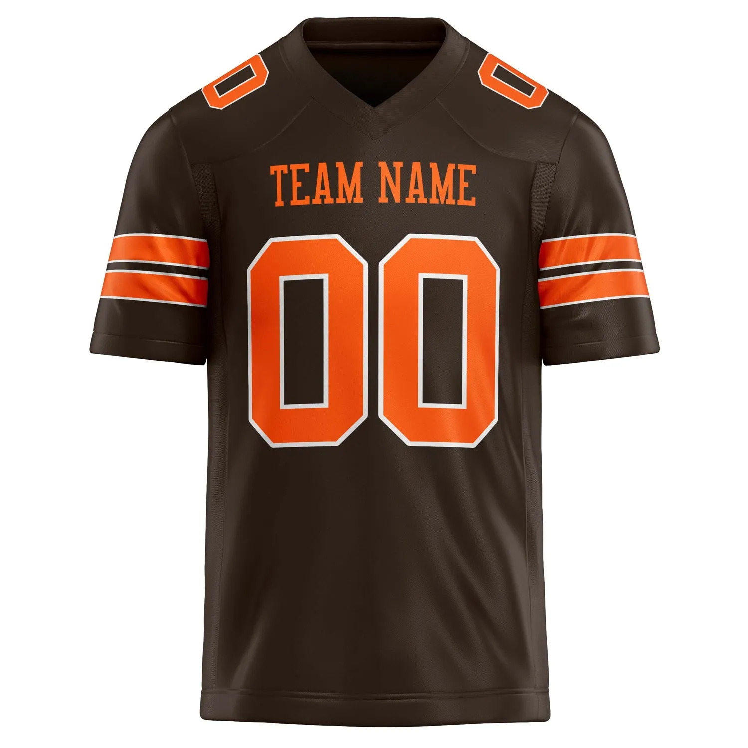 Custom orange Solid Colour Football Jersey sold by Tailorly product image thumbnail 2
