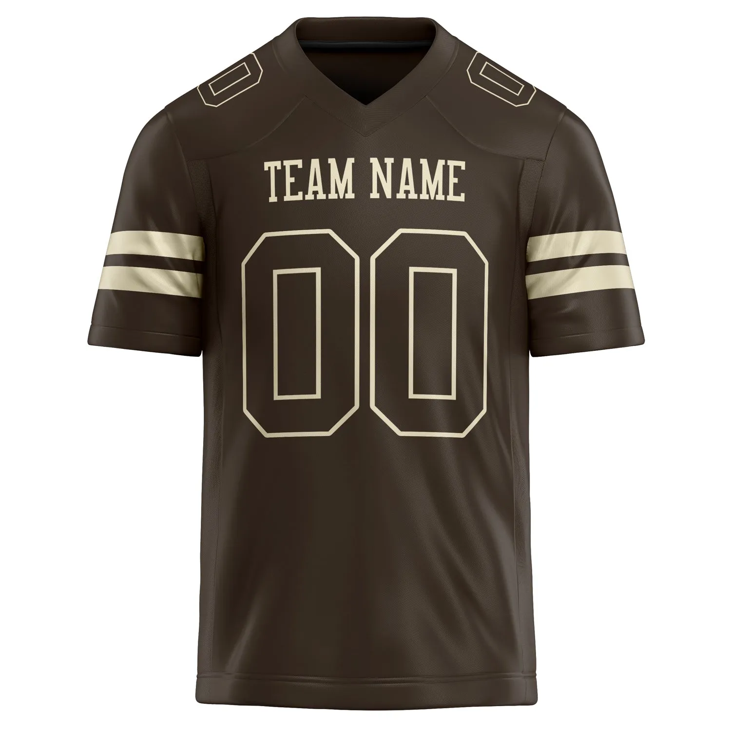 Custom cream Solid Colour Football Jersey sold by Tailorly product image thumbnail 2