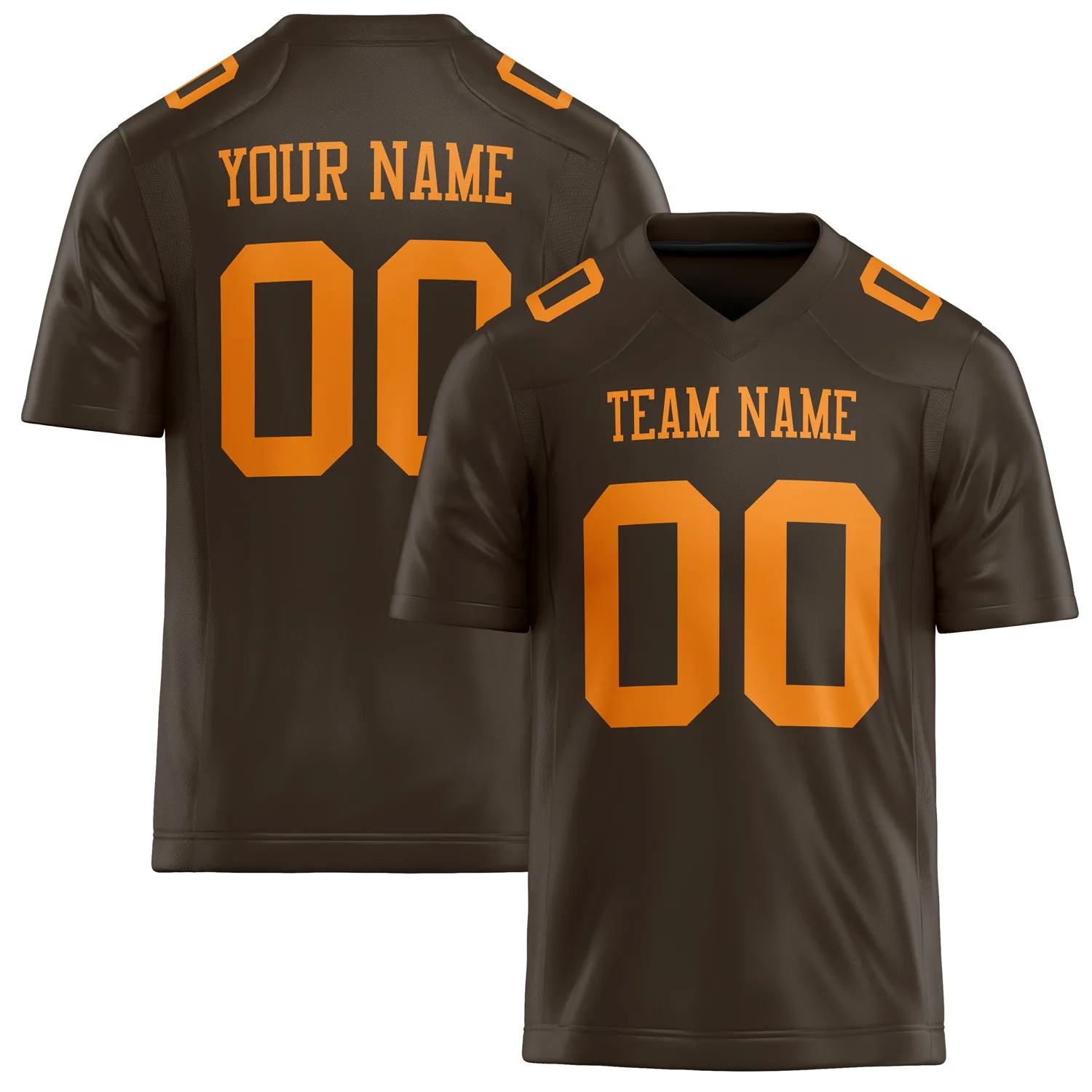 Custom orange Solid Colour Football Jersey sold by Tailorly