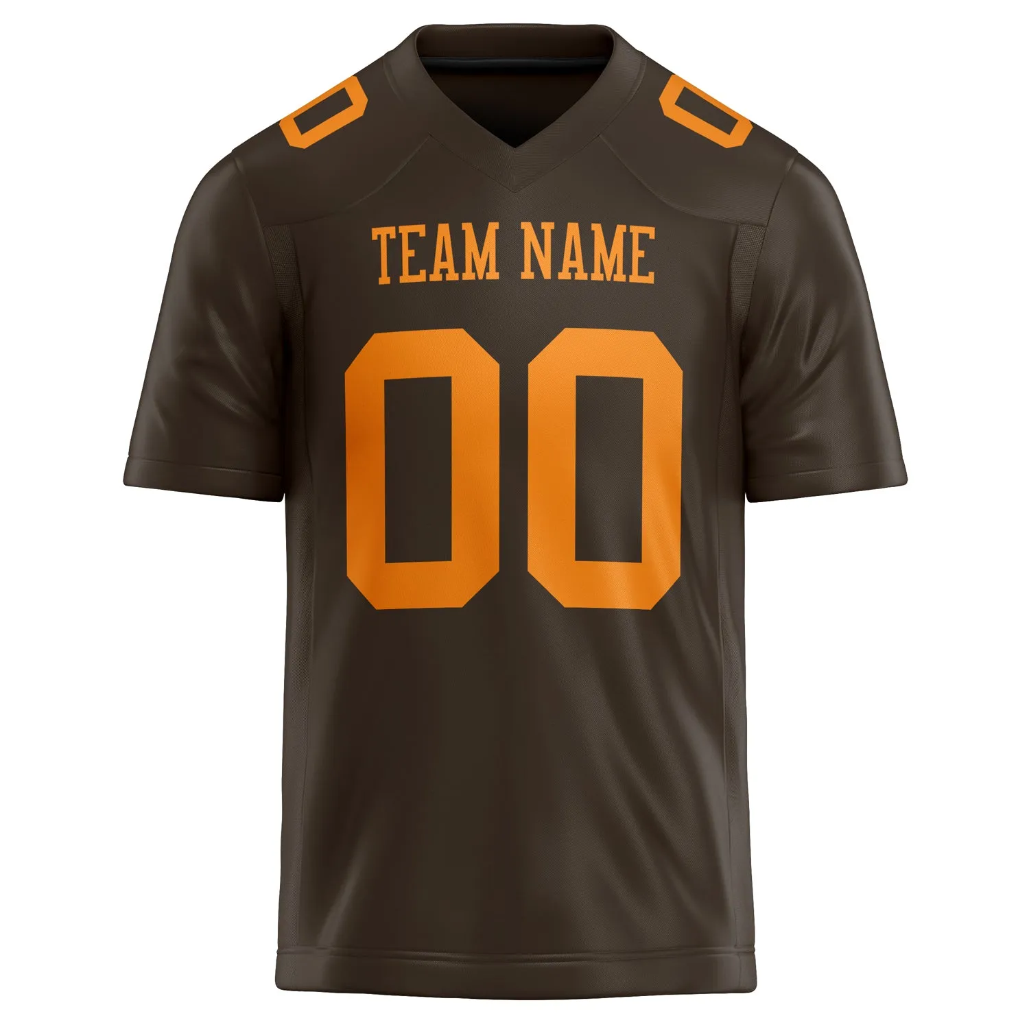 Custom orange Solid Colour Football Jersey sold by Tailorly product image thumbnail 2