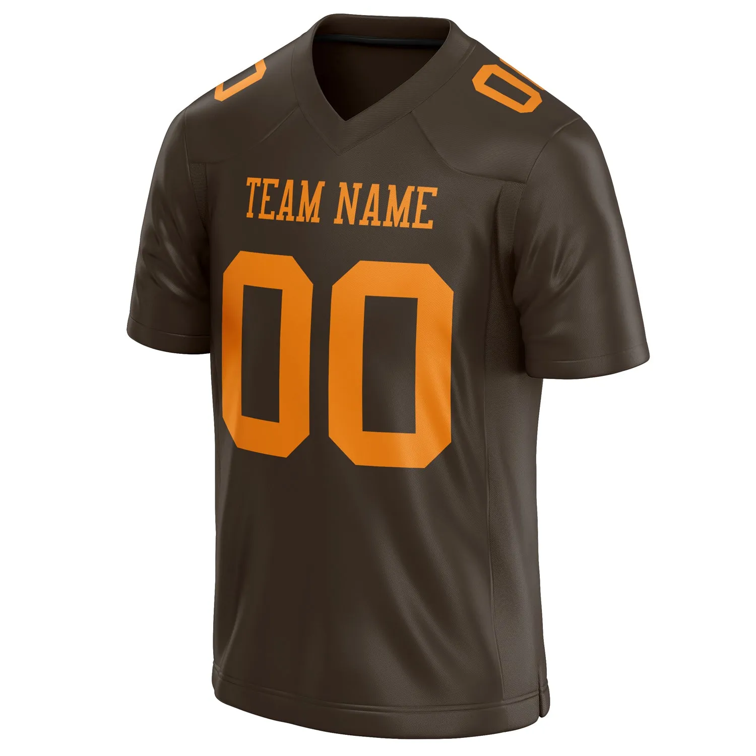 Custom orange Solid Colour Football Jersey sold by Tailorly product image thumbnail 3