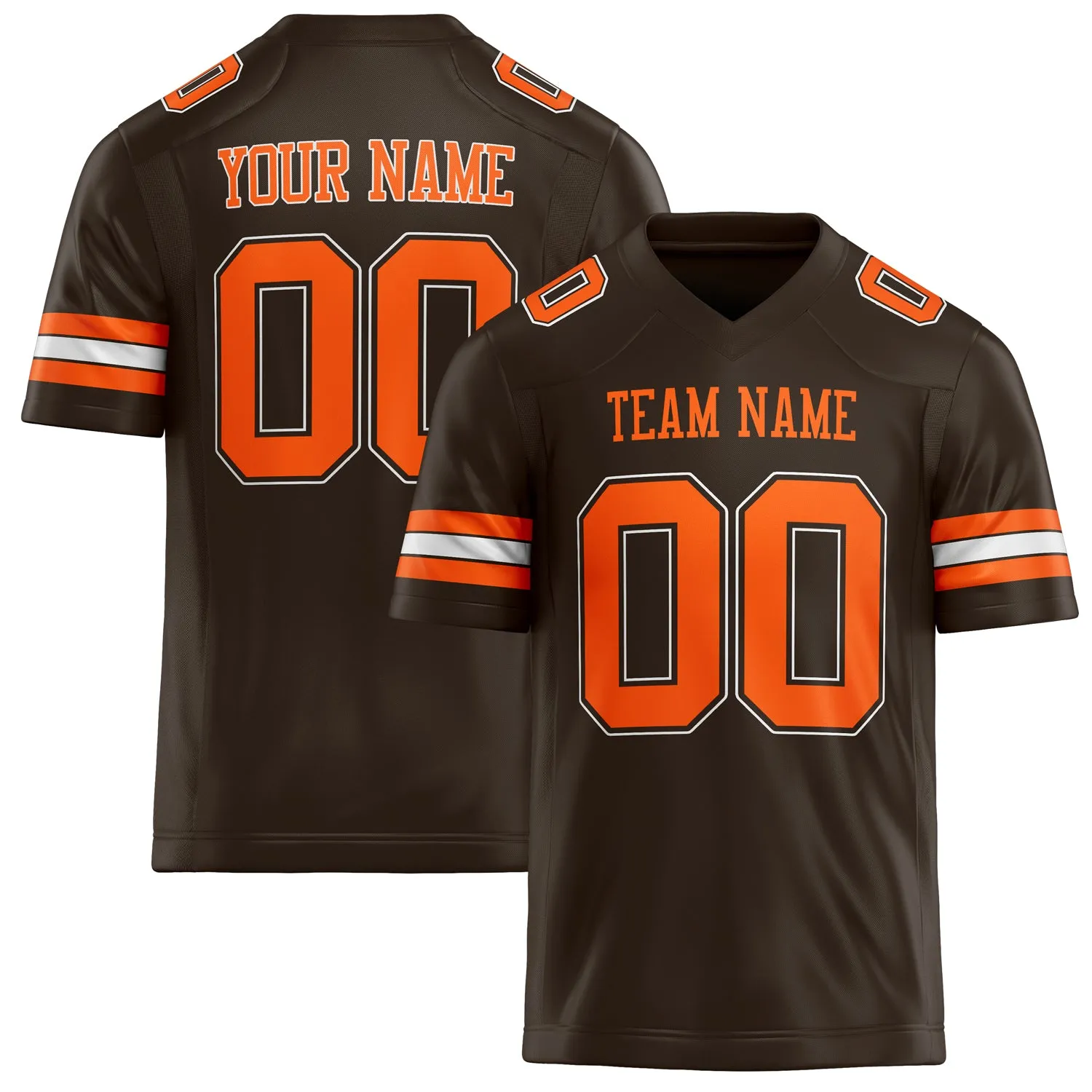 Custom orange Solid Colour Football Jersey sold by Tailorly