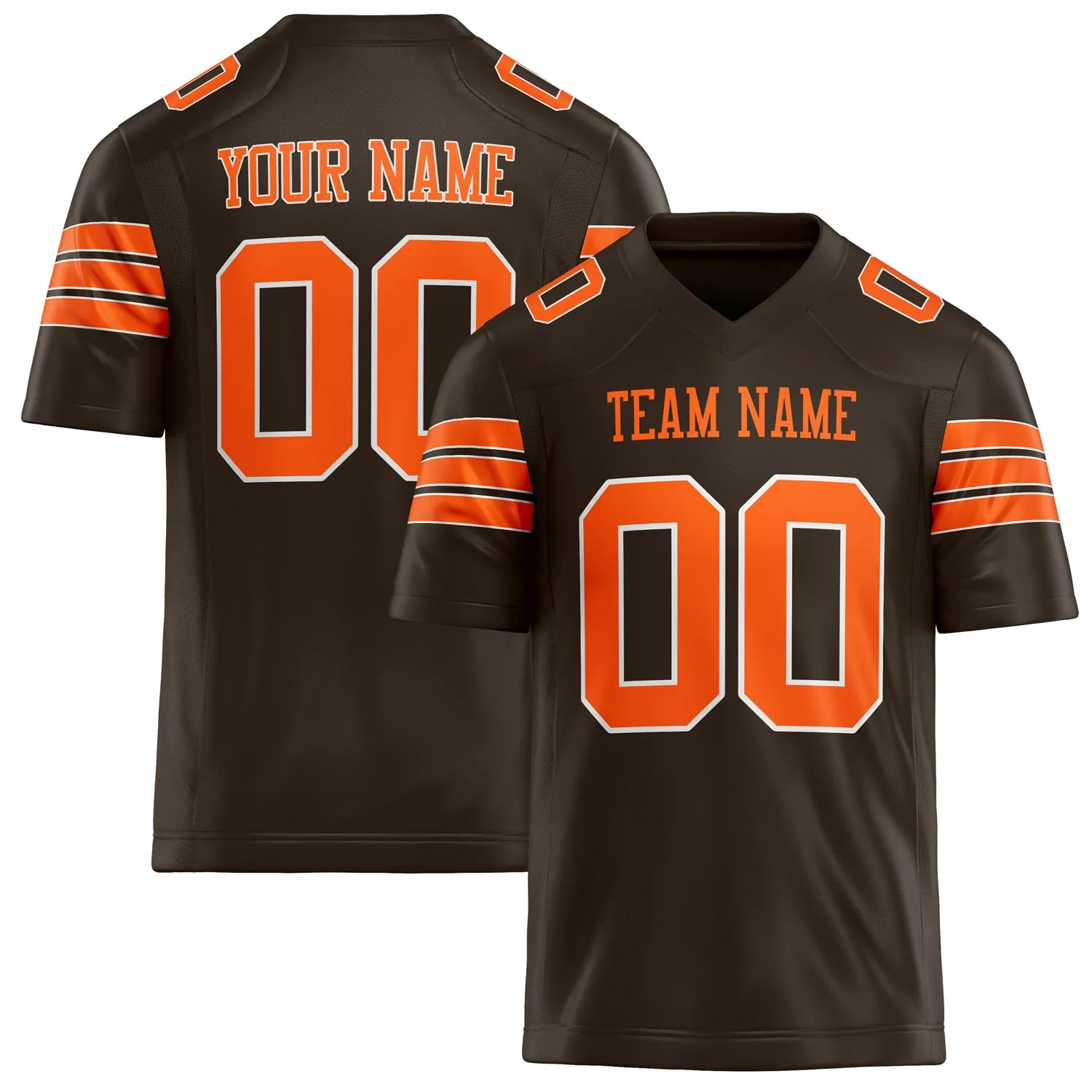 Custom orange Solid Colour Football Jersey sold by Tailorly