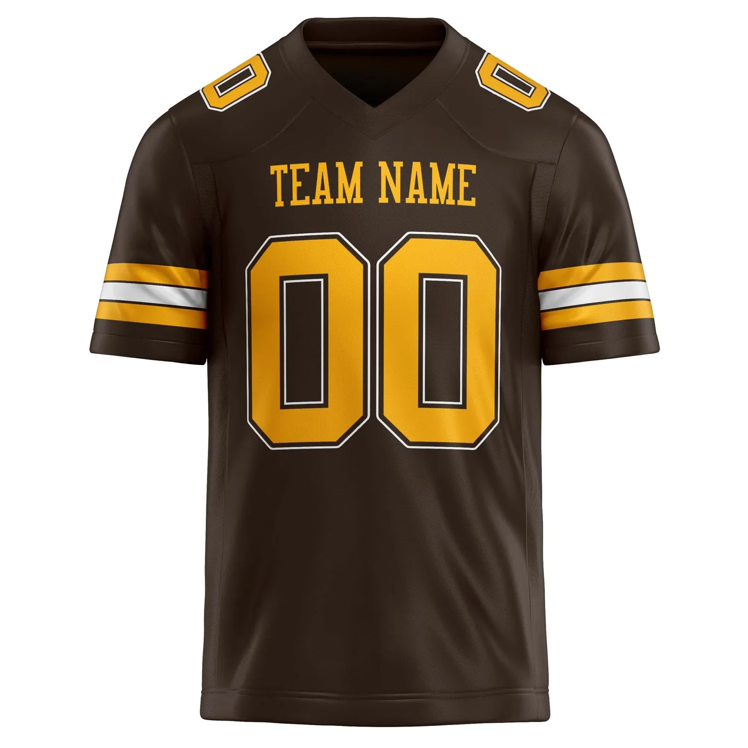 Custom gold Solid Colour Football Jersey sold by Tailorly product image thumbnail 2