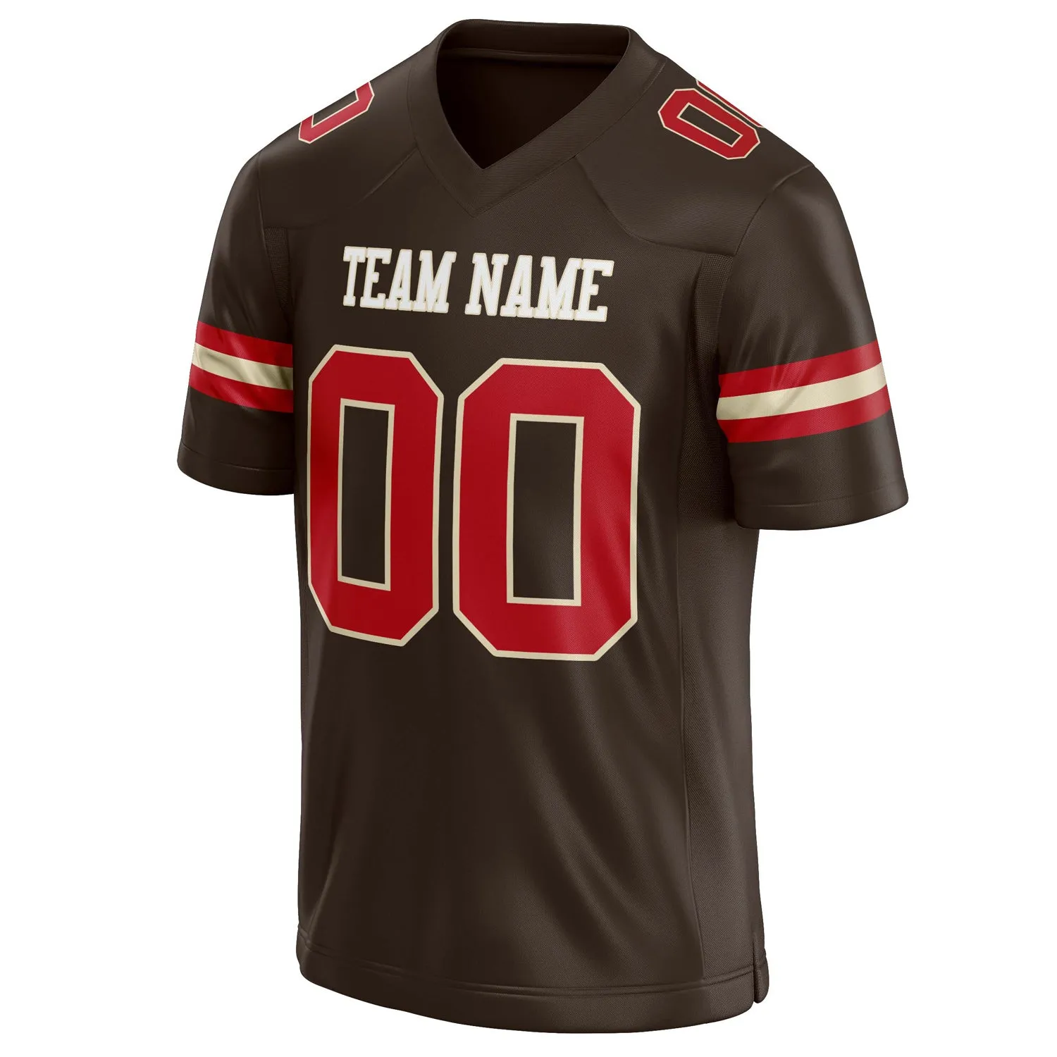 Custom red Solid Colour Football Jersey sold by Tailorly product image thumbnail 3