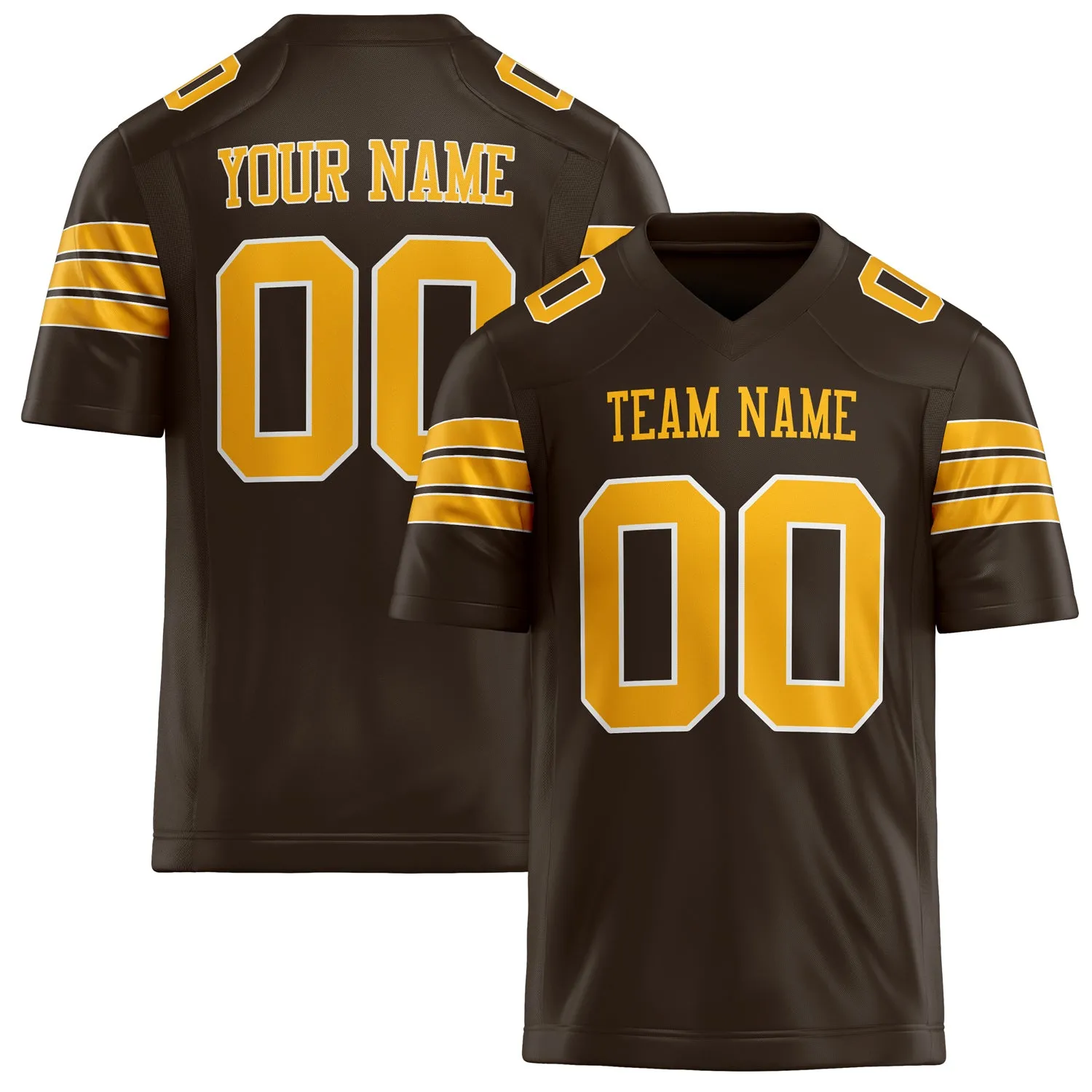 Custom gold Solid Colour Football Jersey sold by Tailorly