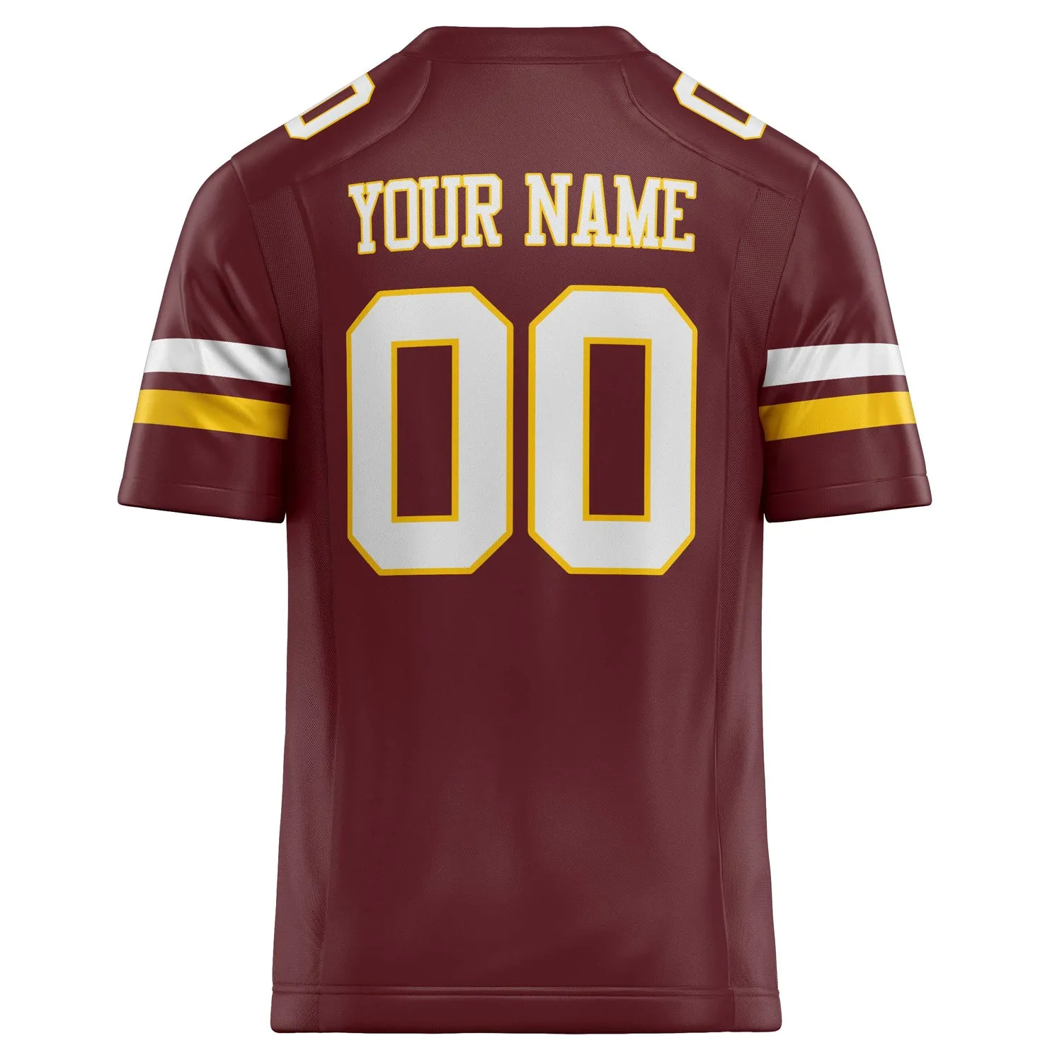 Custom Burgundy White Solid Colour Football Jersey sold by Tailorly product image thumbnail 4