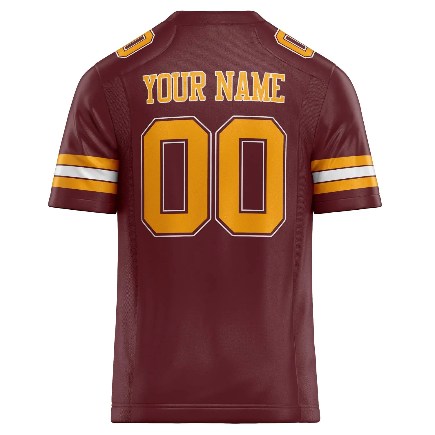 Custom Burgundy cream Solid Colour Football Jersey sold by Tailorly product image thumbnail 4