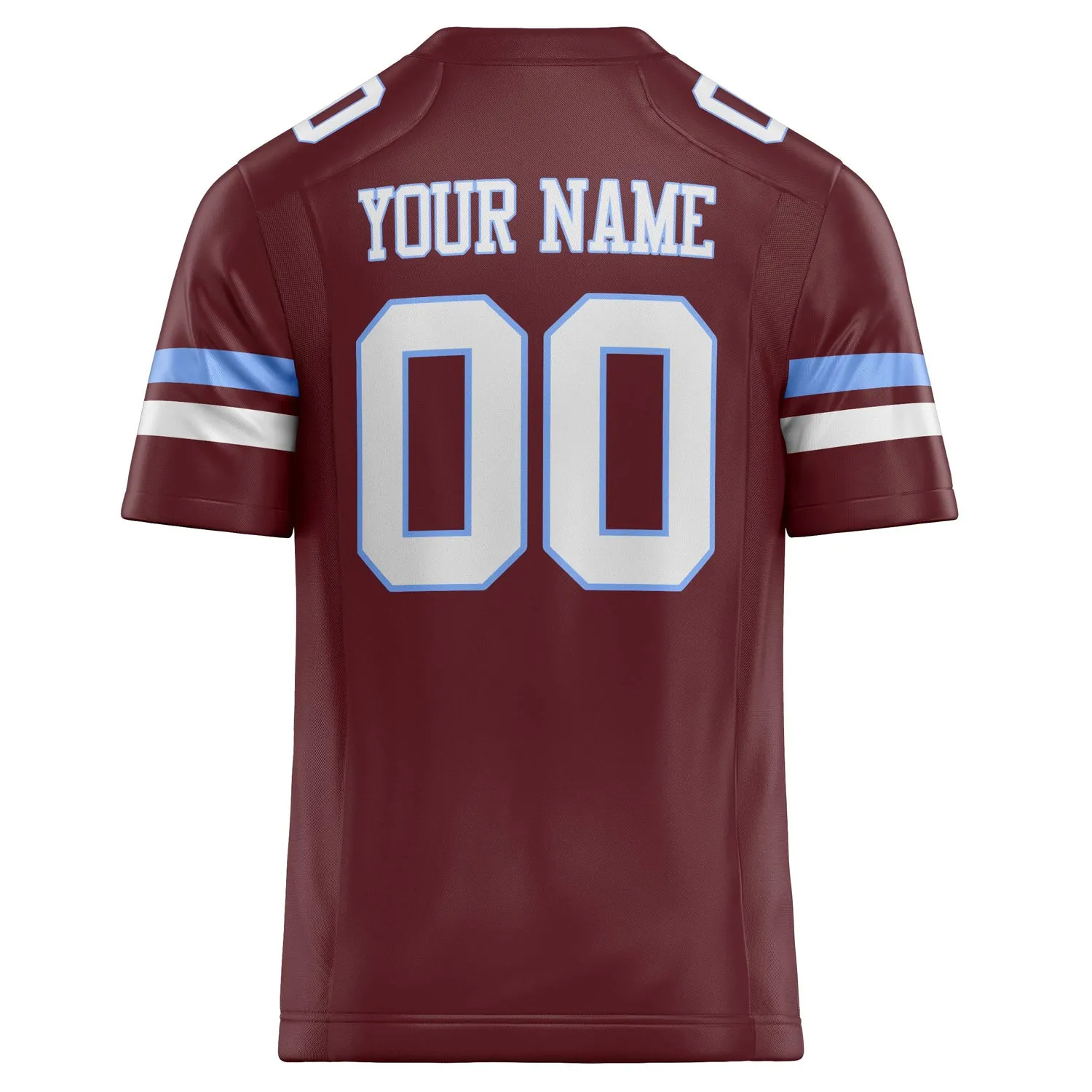 Custom Burgundy cream Solid Colour Football Jersey sold by Tailorly product image thumbnail 4