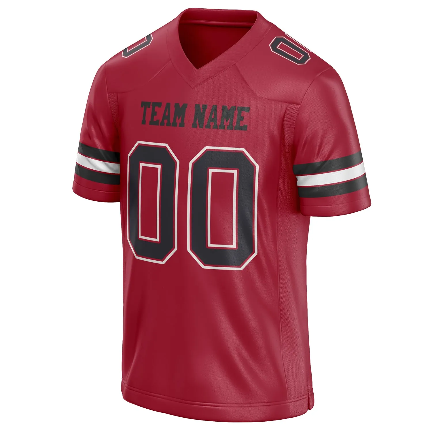 Custom Cardinal Black Solid Colour Football Jersey sold by Tailorly product image thumbnail 3