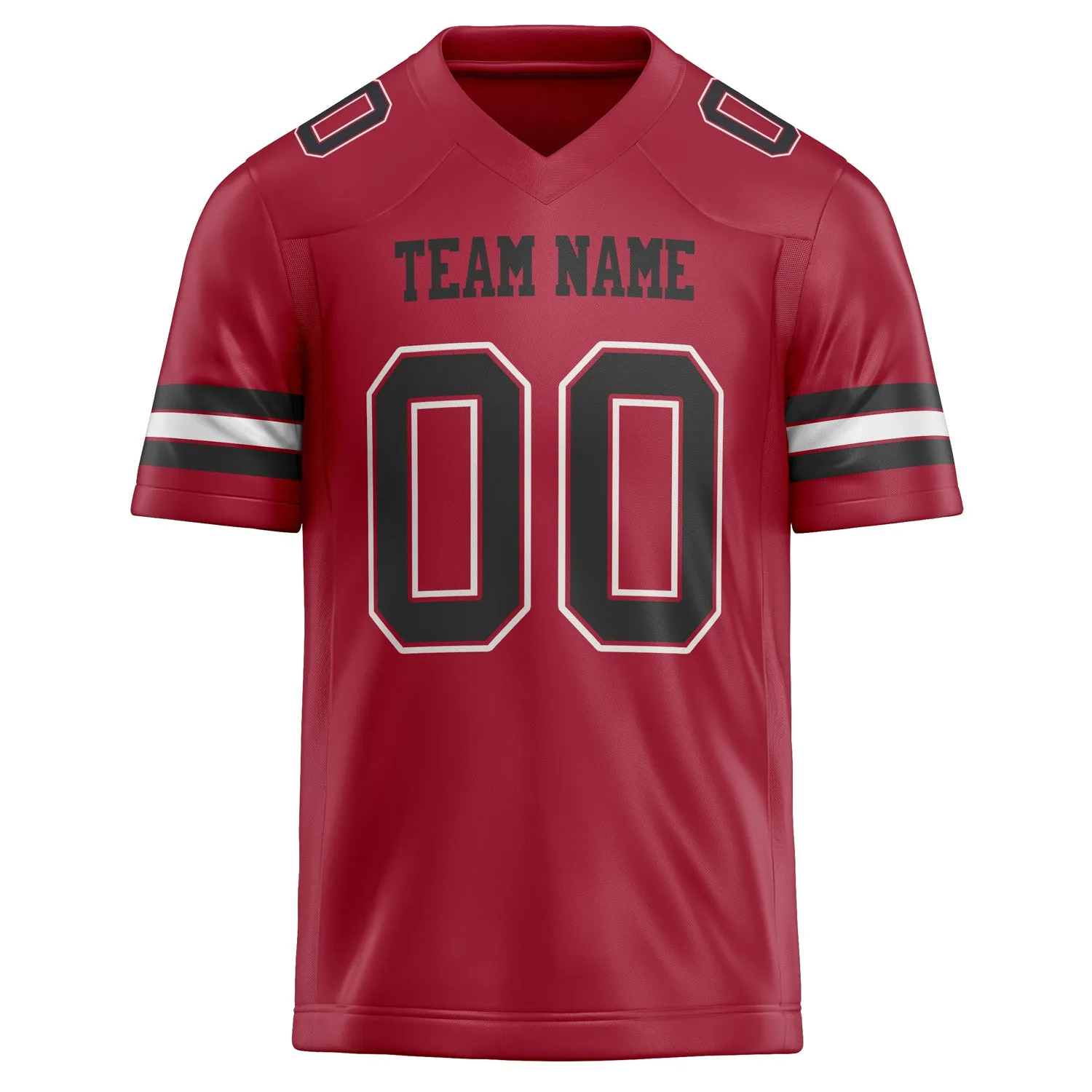 Custom Cardinal Black Solid Colour Football Jersey sold by Tailorly product image thumbnail 2