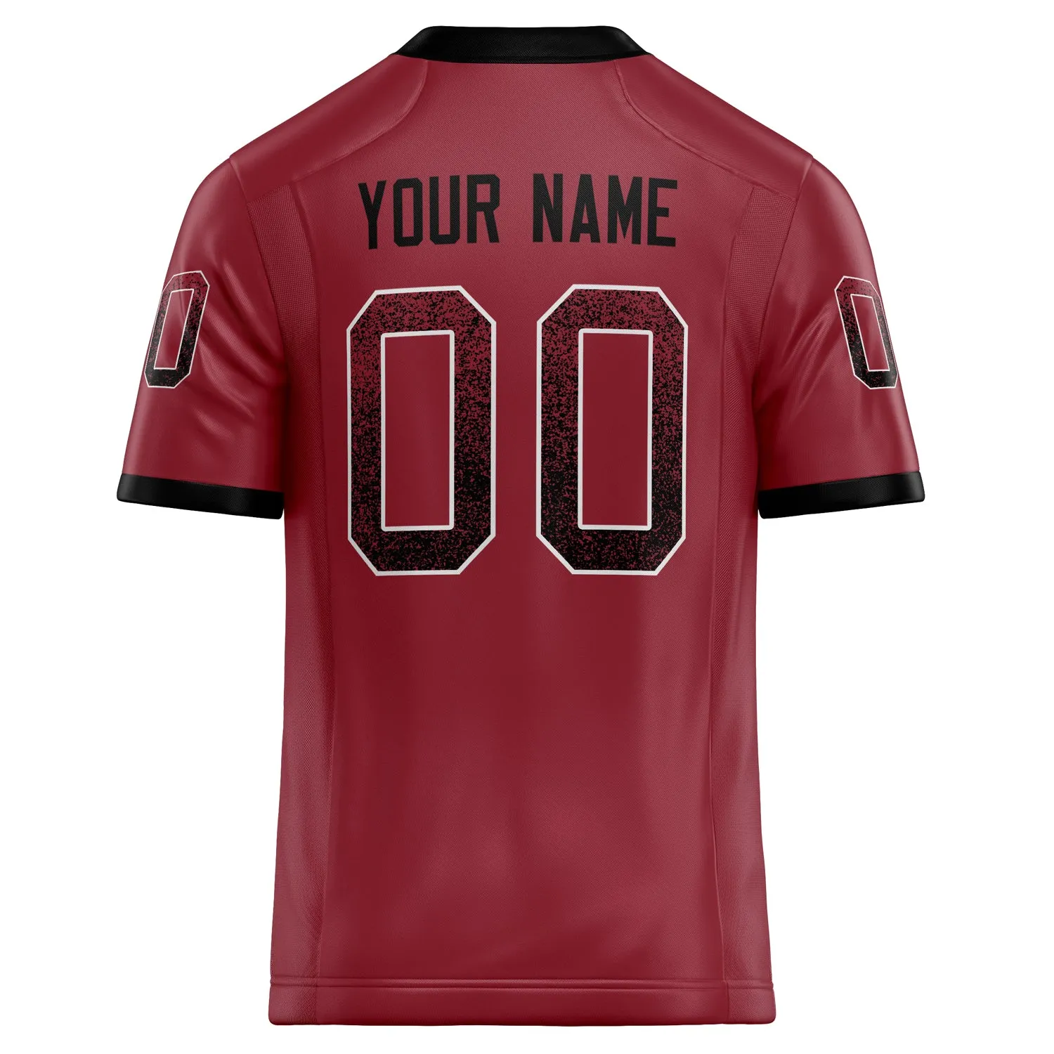 Custom Cardinal Black Solid Colour Football Jersey sold by Tailorly product image thumbnail 4