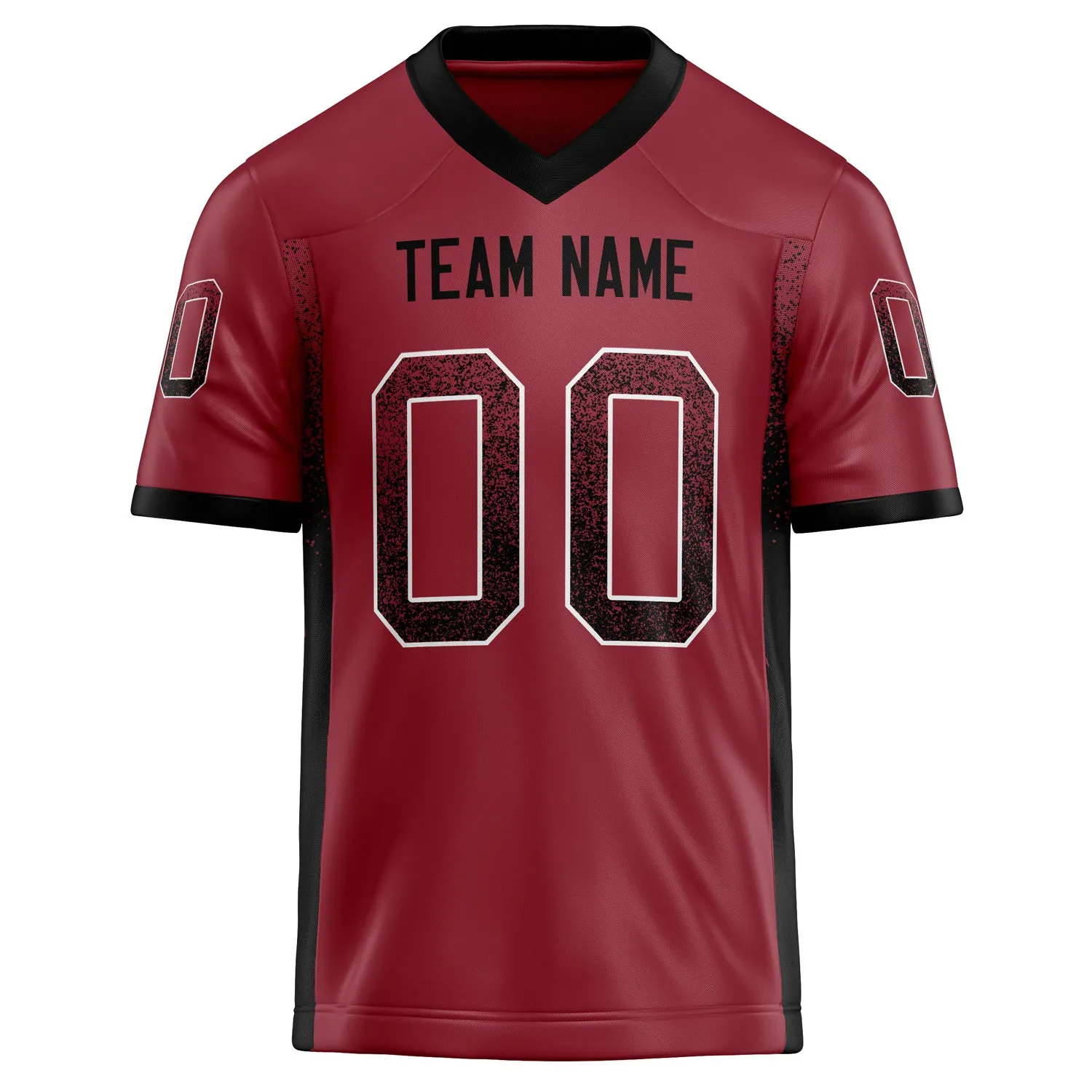 Custom Cardinal Black Solid Colour Football Jersey sold by Tailorly product image thumbnail 2