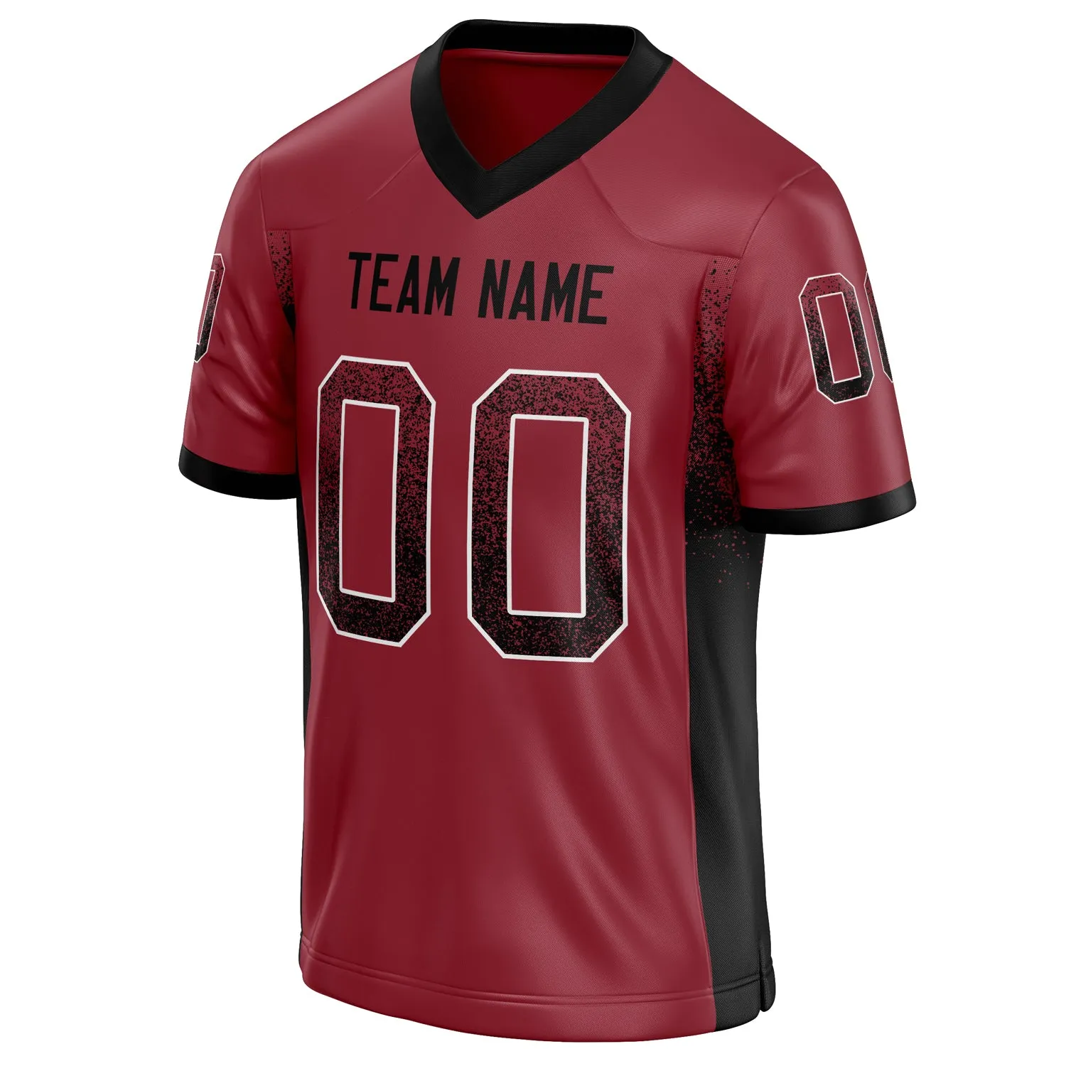 Custom Cardinal Black Solid Colour Football Jersey sold by Tailorly product image thumbnail 3