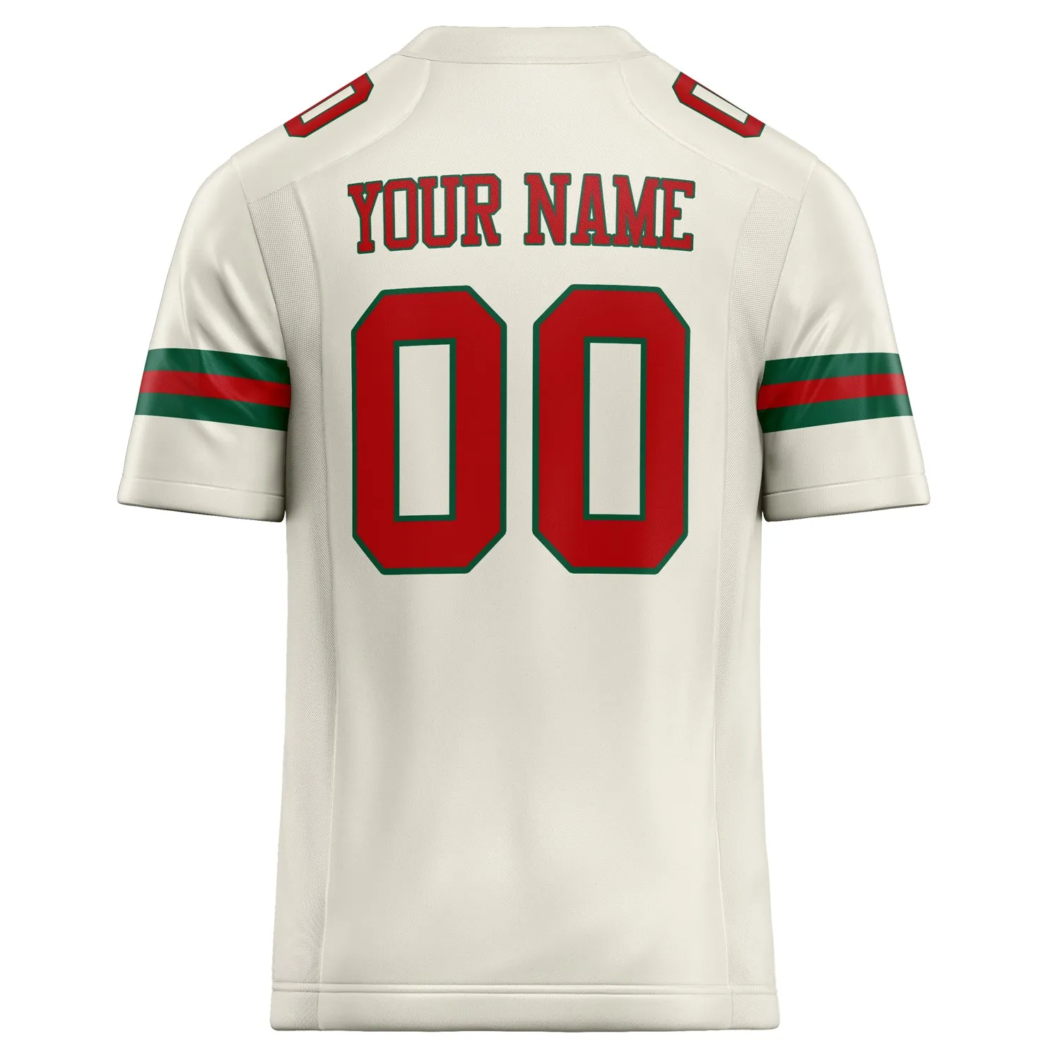 Custom Cream red Solid Colour Football Jersey sold by Tailorly product image thumbnail 4