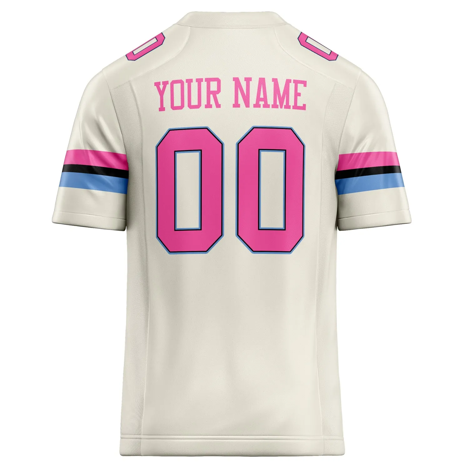 Custom Cream pink Solid Colour Football Jersey sold by Tailorly product image thumbnail 4