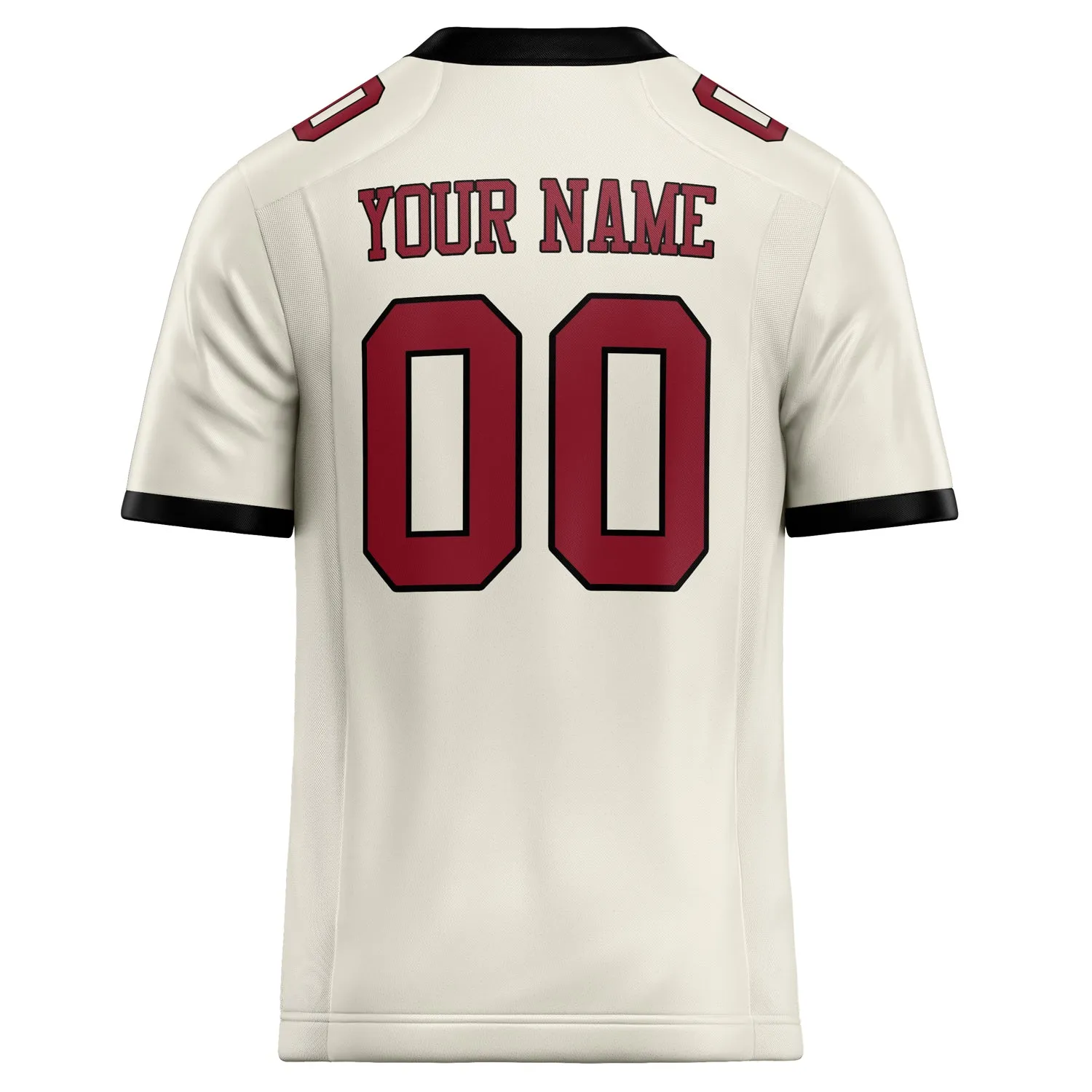 Custom Cream maroon Solid Colour Football Jersey sold by Tailorly product image thumbnail 4