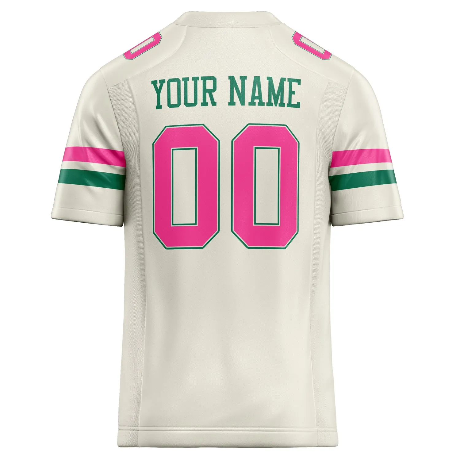 Custom Cream pink Solid Colour Football Jersey sold by Tailorly product image thumbnail 4