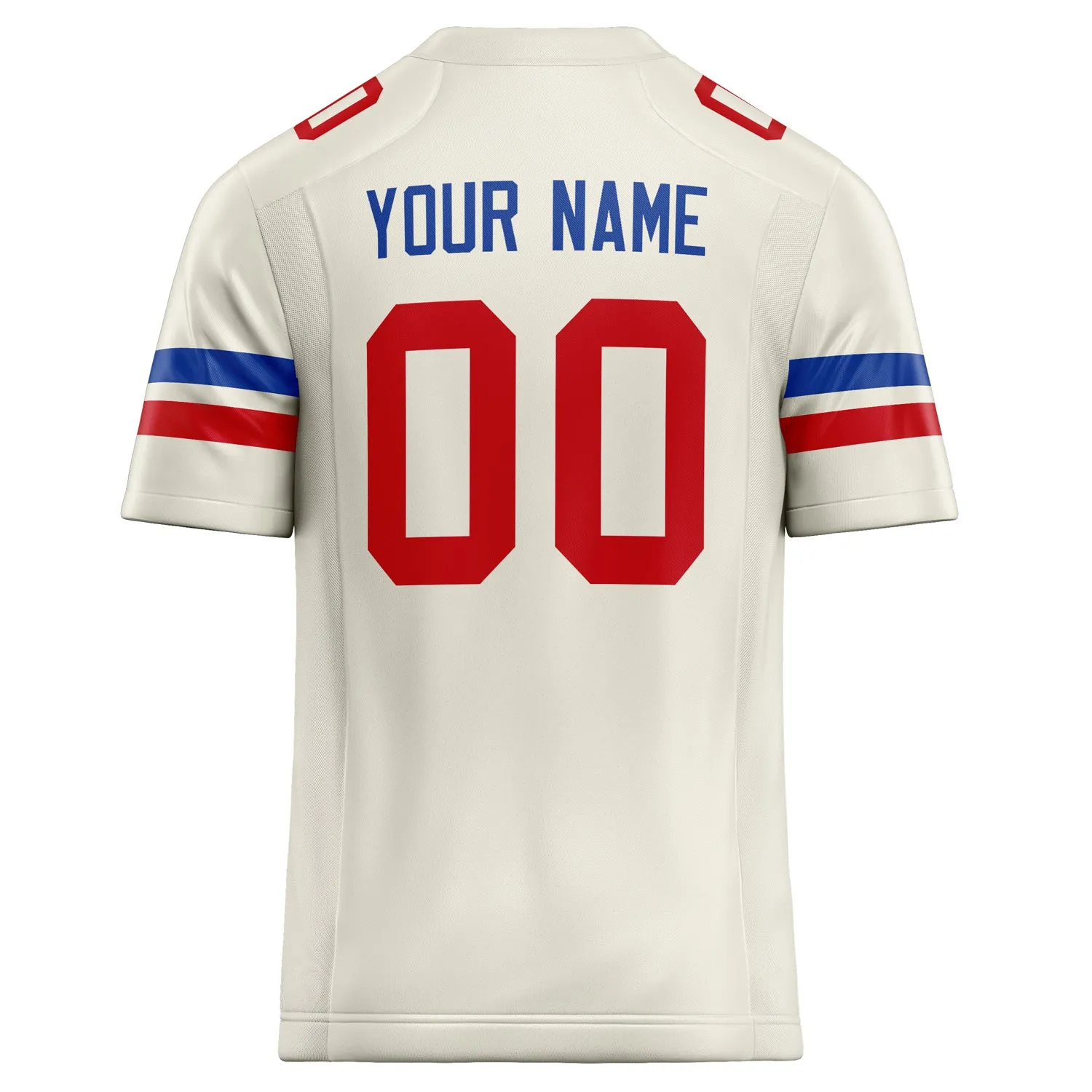 Custom Cream red Solid Colour Football Jersey sold by Tailorly product image thumbnail 4